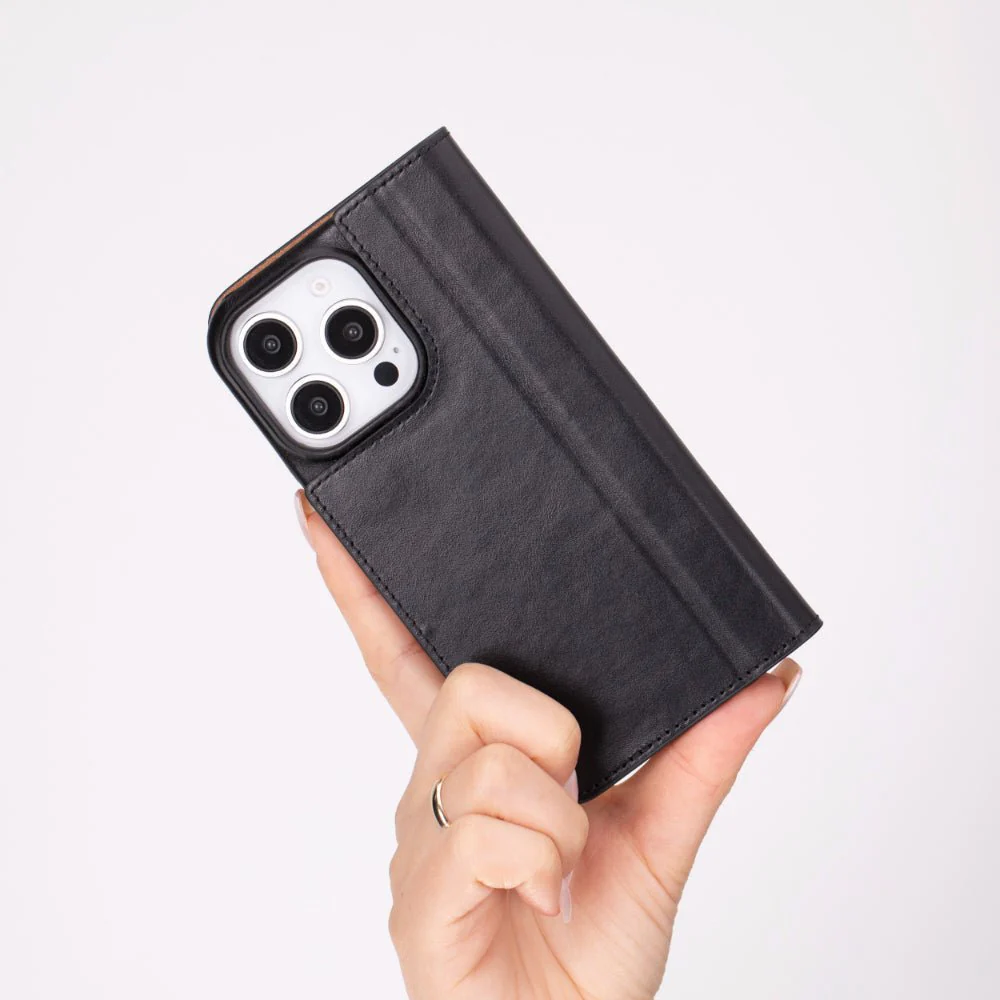 Decatur Leather iPhone 16 Pro Max Folio Case - Image 11