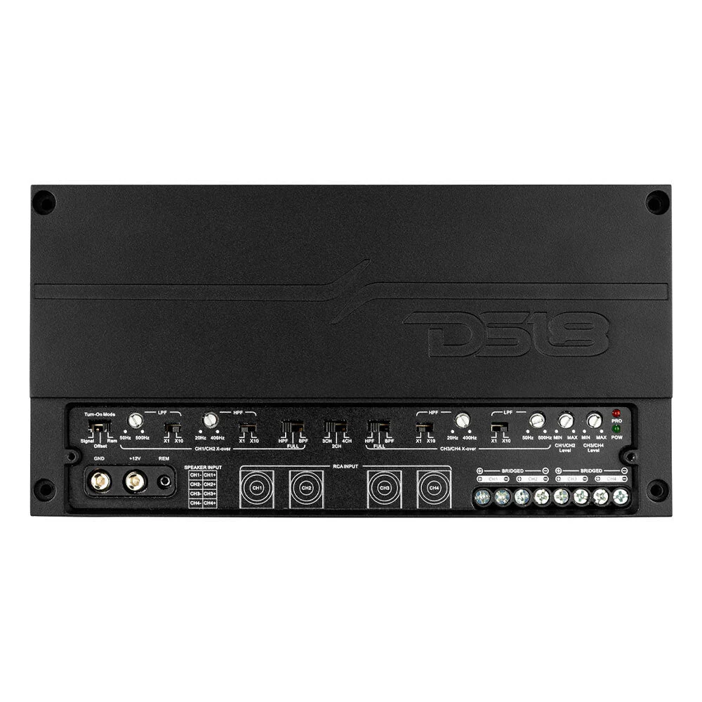Deluxe 4-Channel Compact Class D Amplifier 4 X 150 Watts Rms @ 4-Ohm - Image 2
