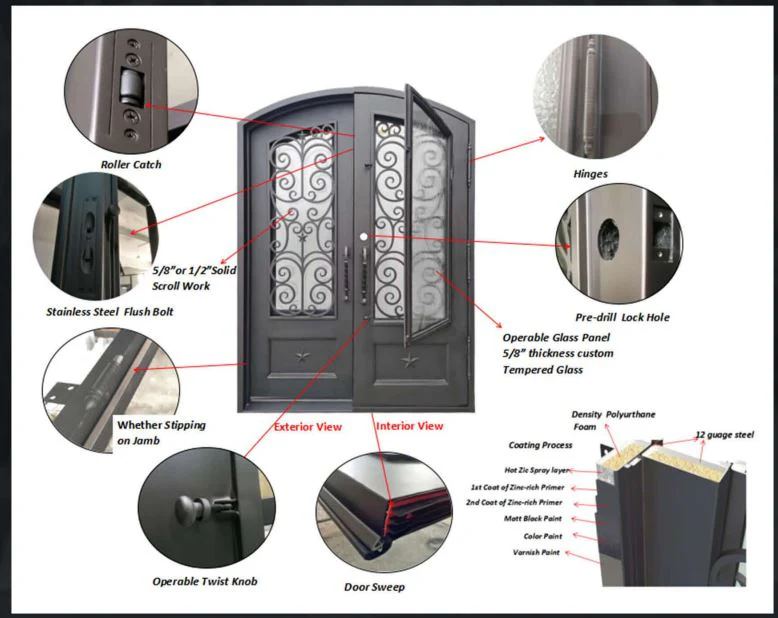 Demeter Double Iron Doors - Image 4