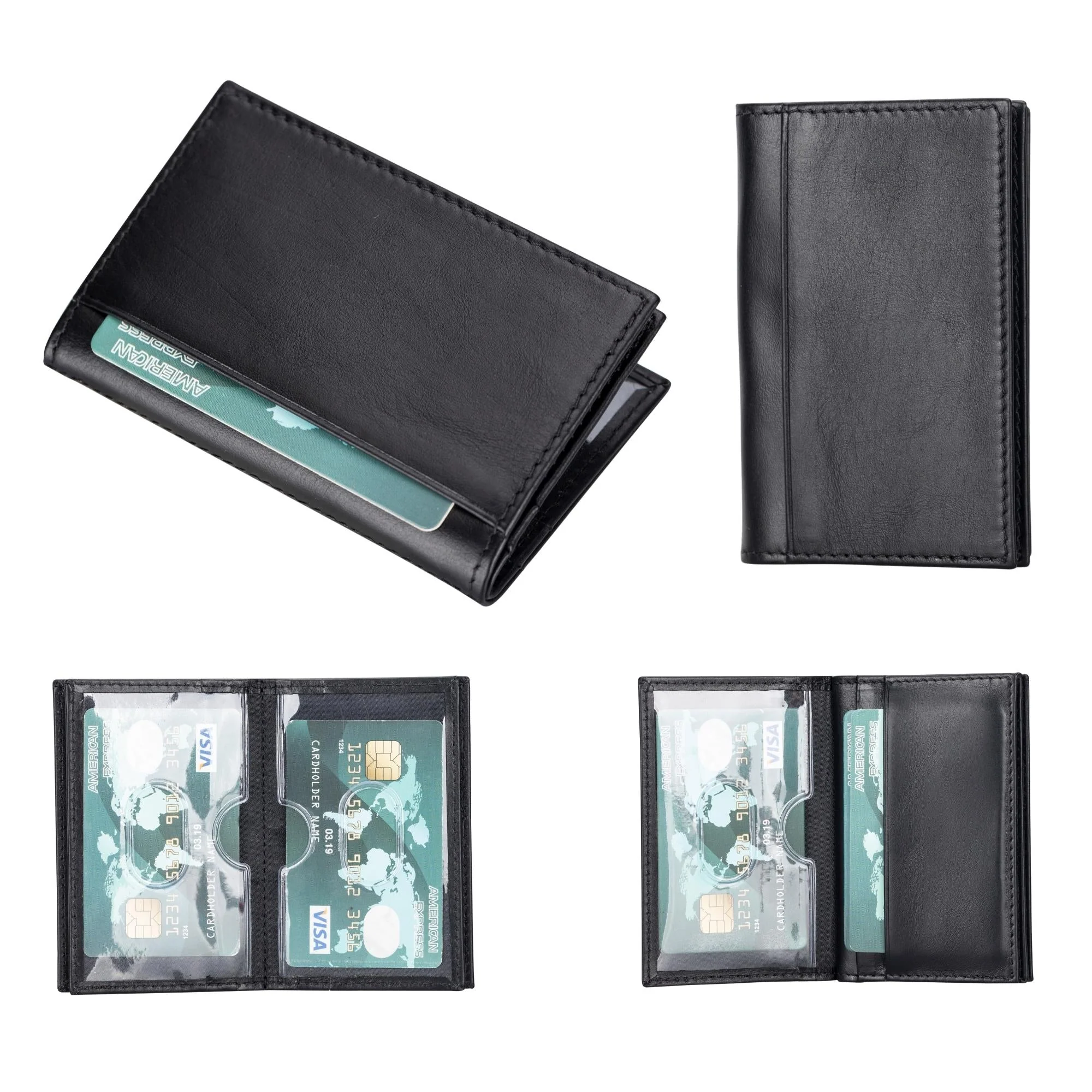 Denver Luxury Full-Grain Leather Cardholder for Men - Image 17