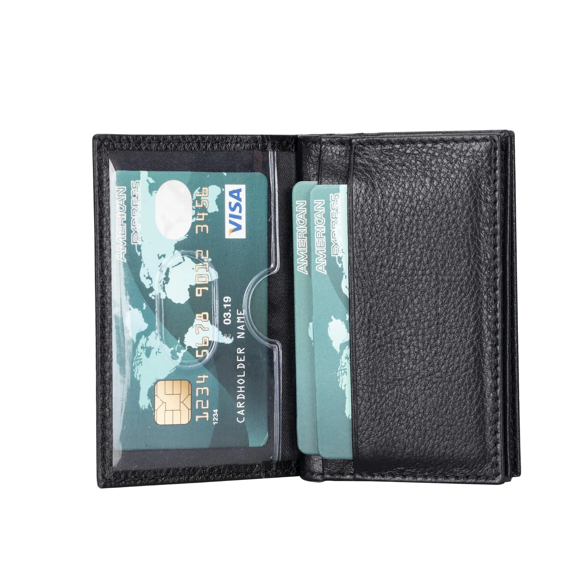 Denver Luxury Full-Grain Leather Cardholder for Men - Image 32