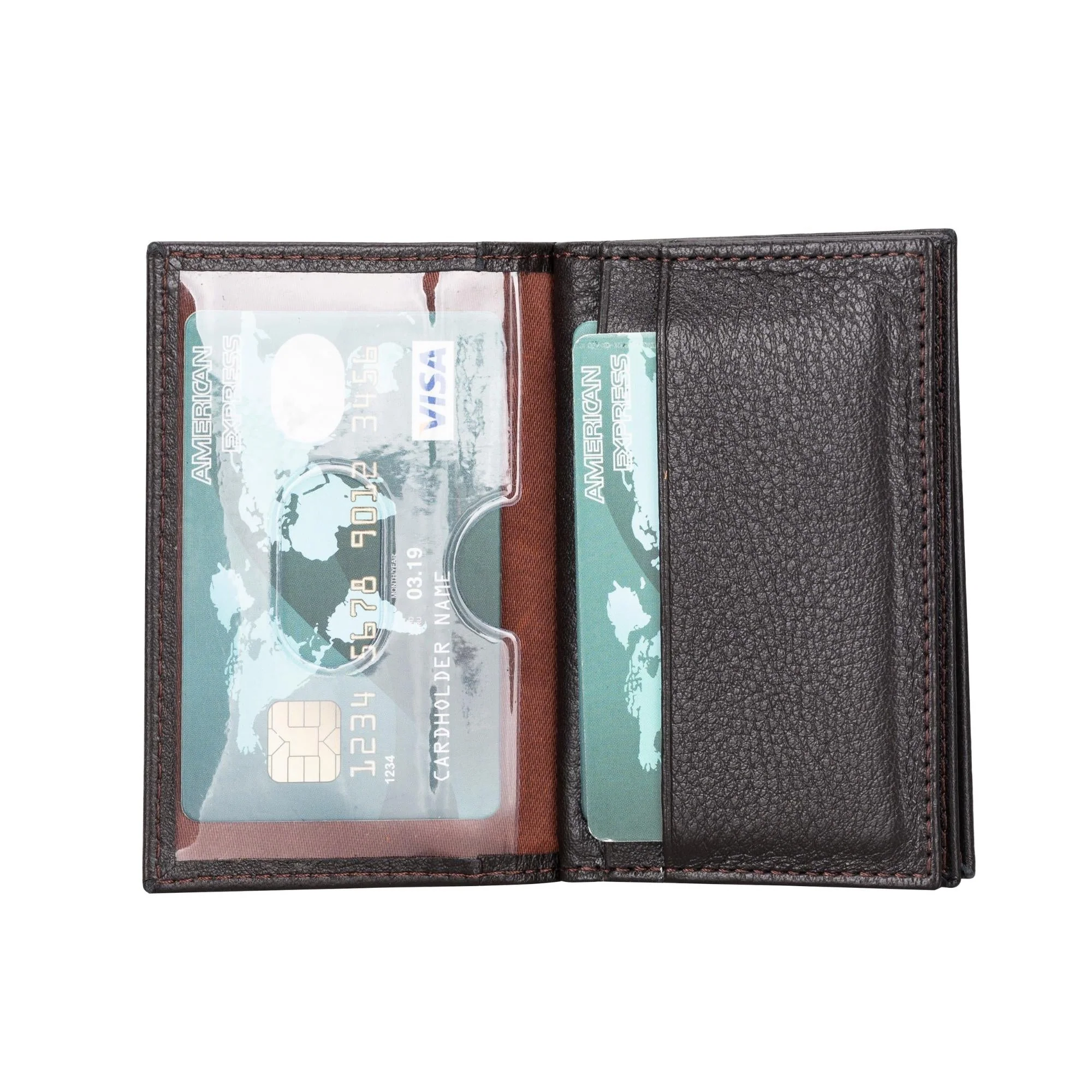 Denver Luxury Full-Grain Leather Cardholder for Men - Image 43