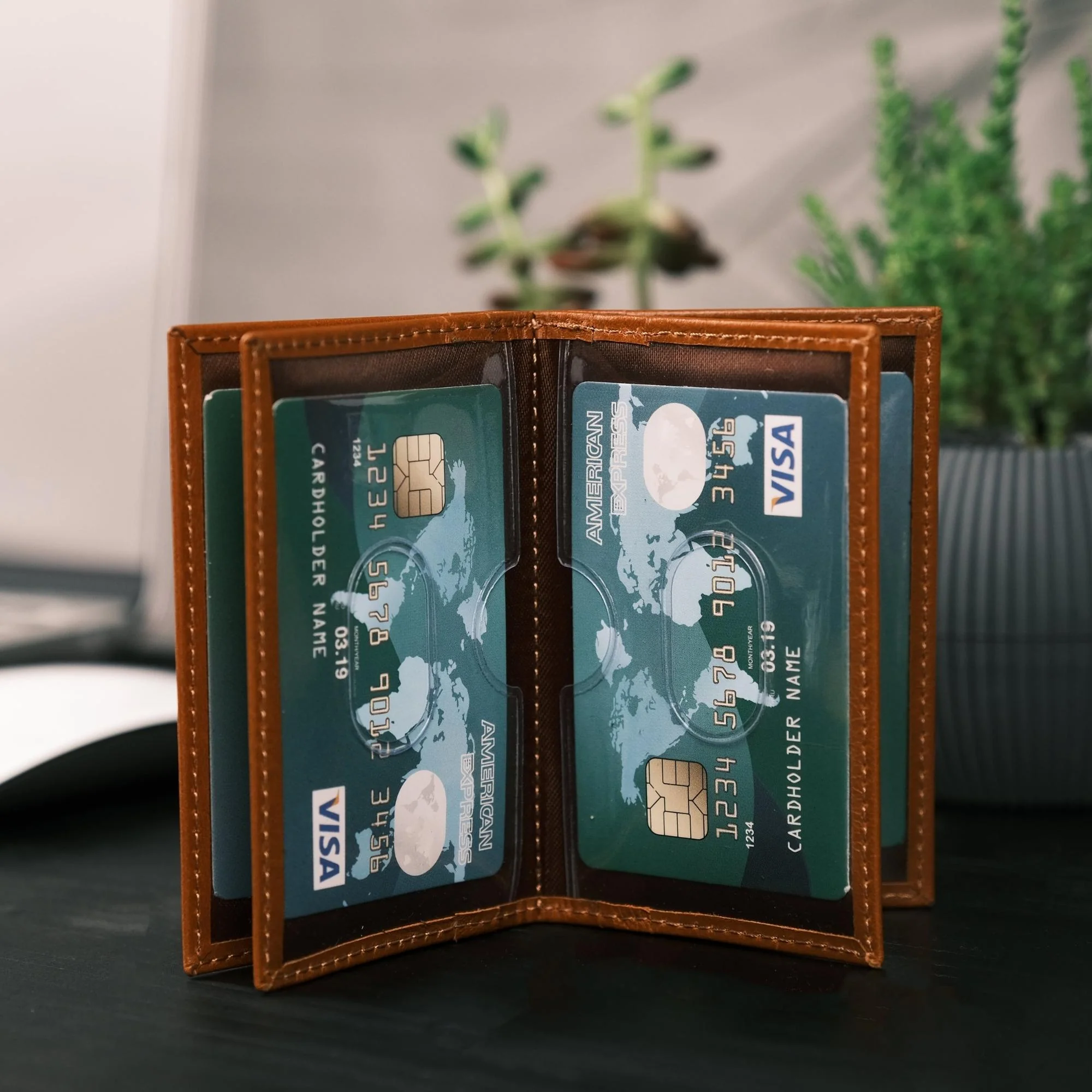 Denver Luxury Full-Grain Leather Cardholder for Men - Image 5