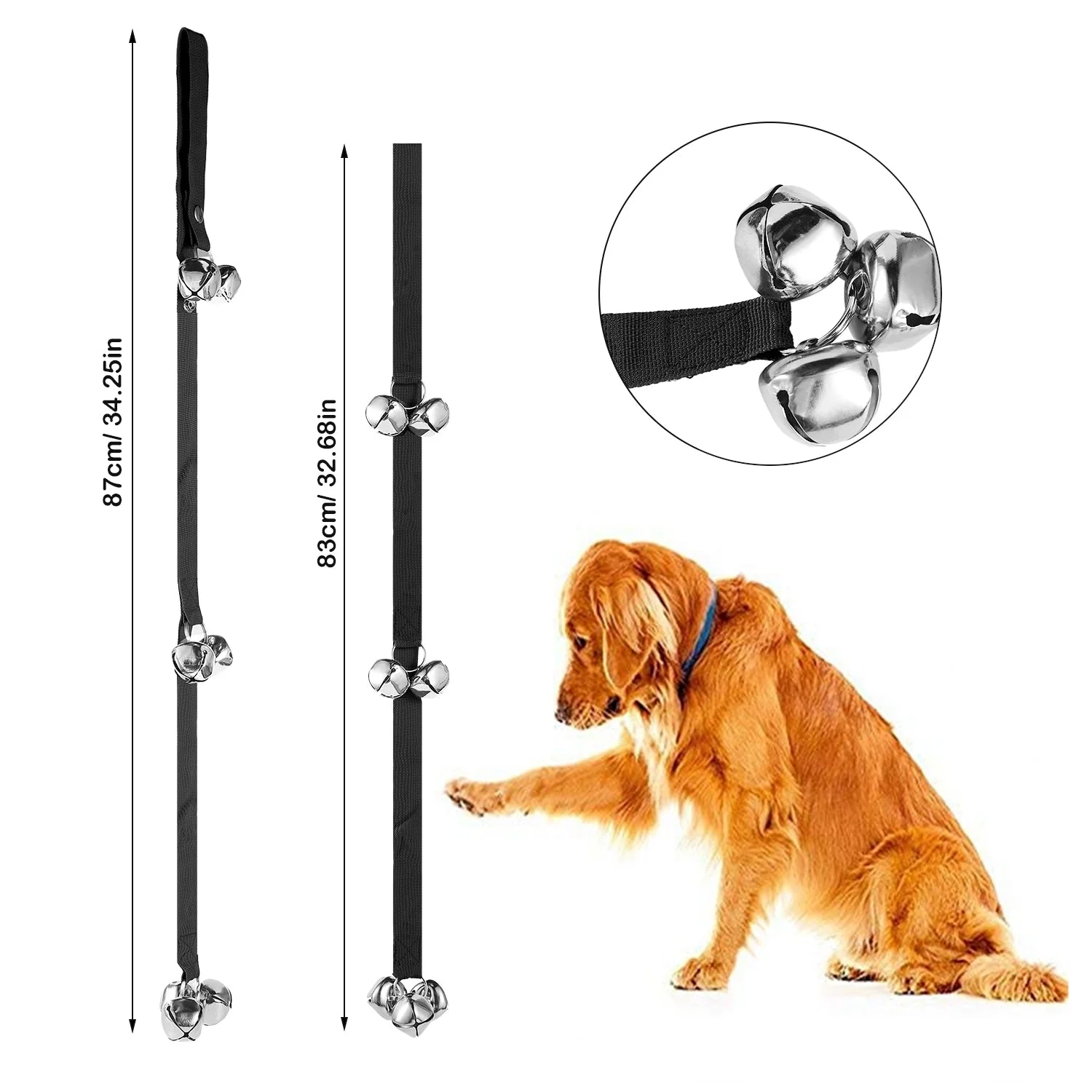 Dog Doorbells Adjustable Pet Doorbells - Image 2