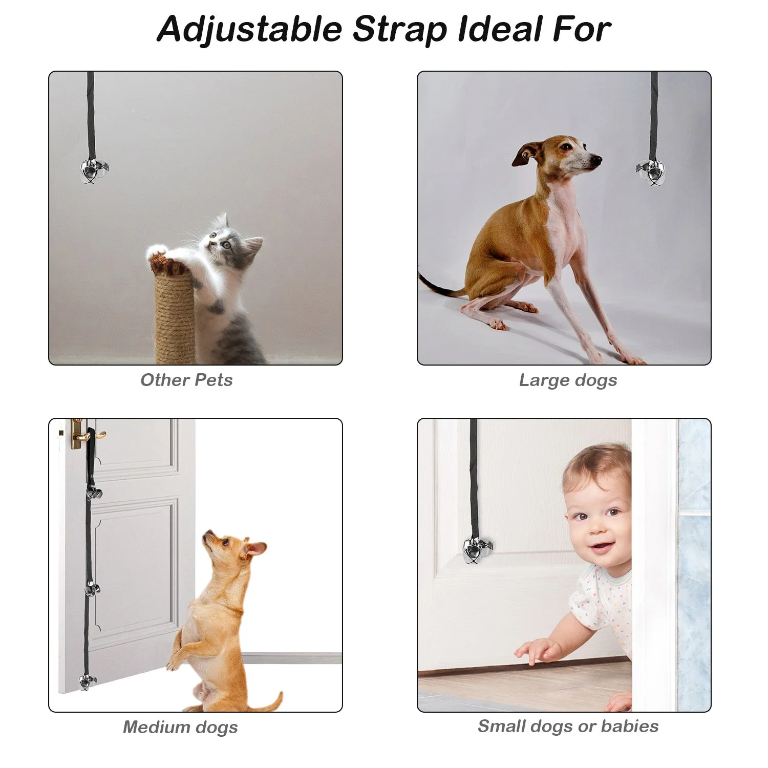 Dog Doorbells Adjustable Pet Doorbells - Image 3