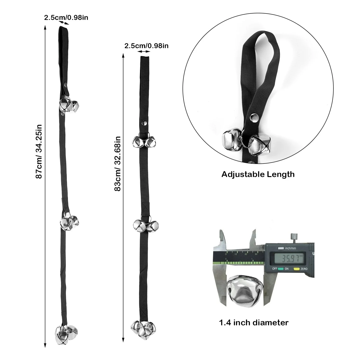 Dog Doorbells Adjustable Pet Doorbells - Image 4