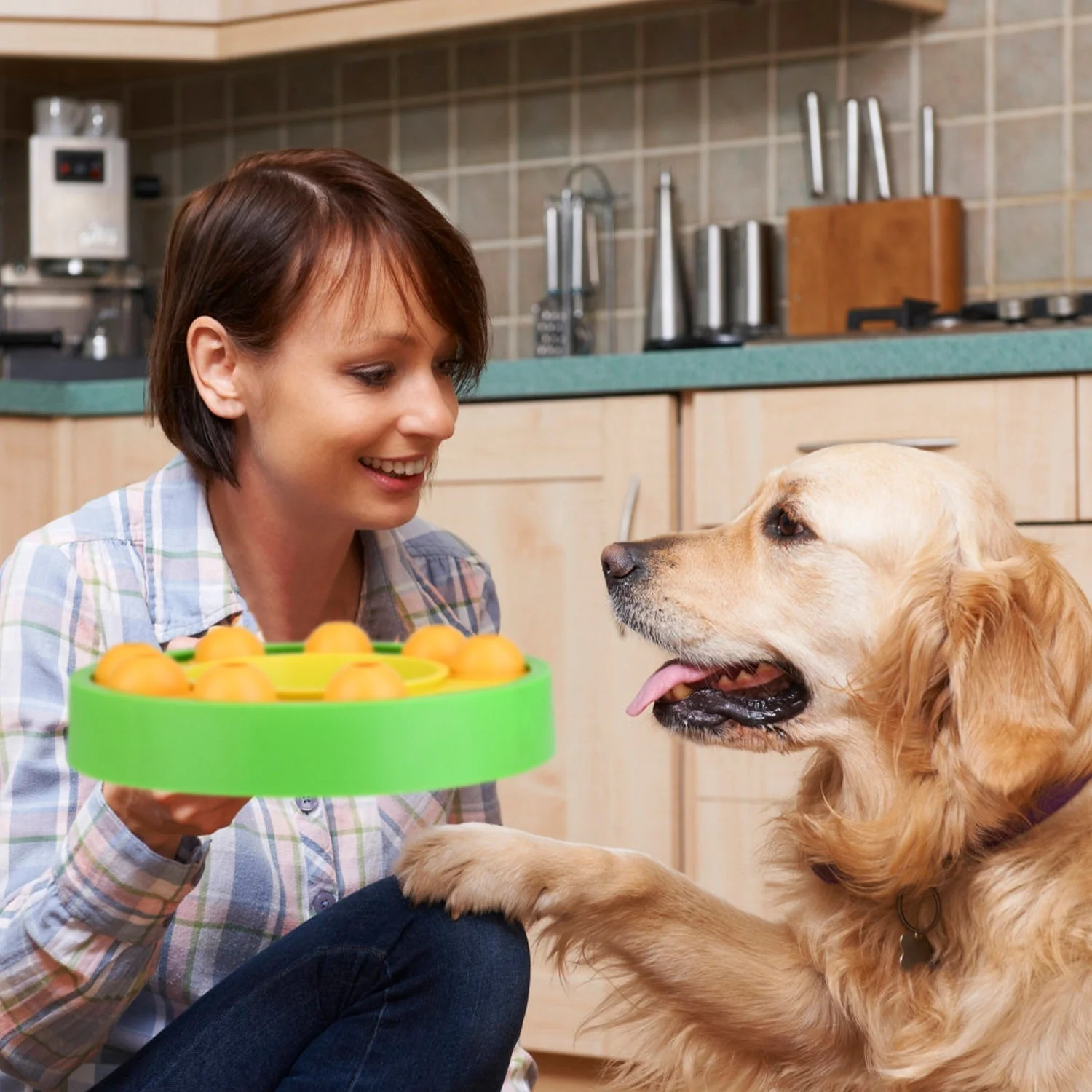 Dog Puzzle Food Feeder Slow Feeding Bowl Interactive Toy Dog Treat Dispensing Toy for IQ Training Mental Enrichment For Small Medium Large Dog Cat - Image 2