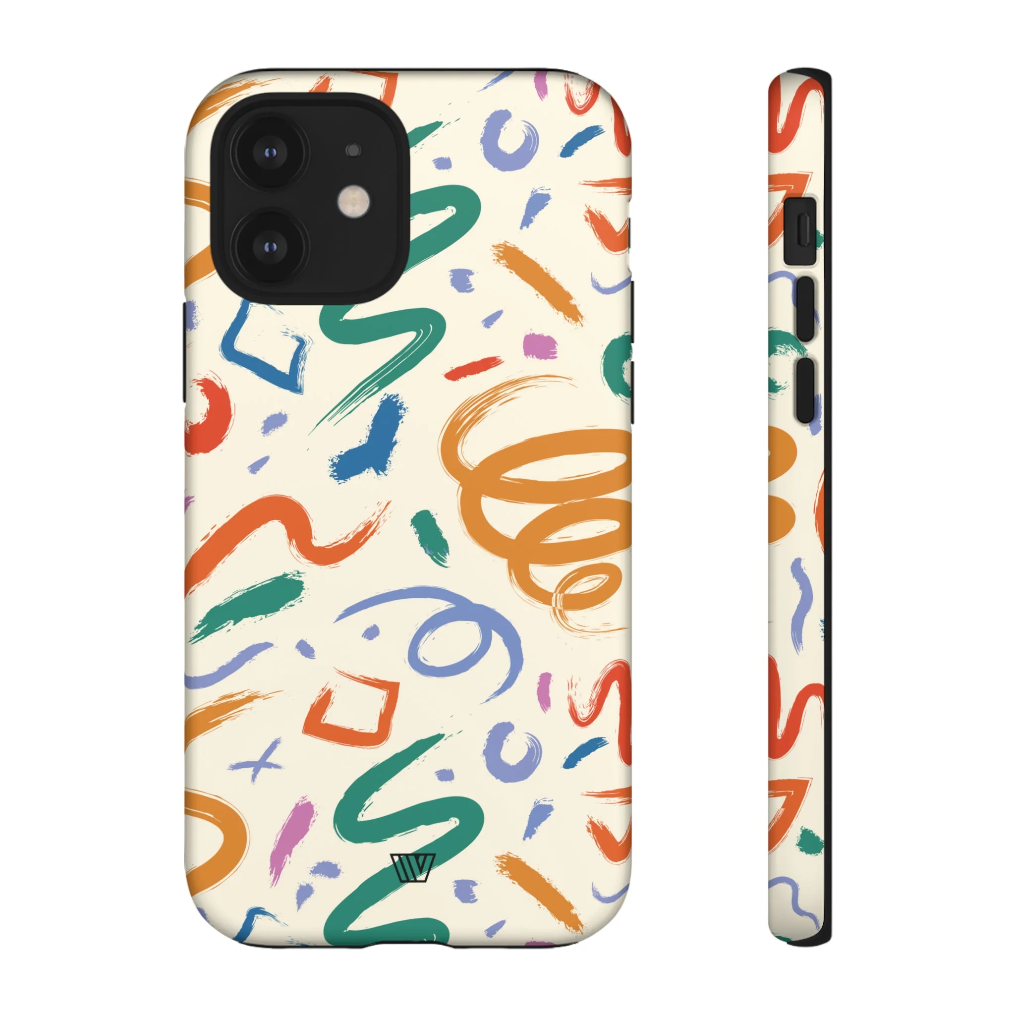 DOODLE BRUSH STROKES | Tough Phone Case - Image 12