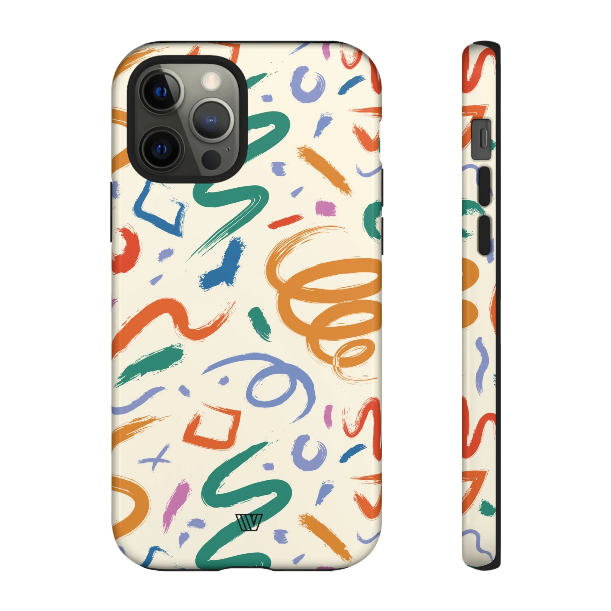 DOODLE BRUSH STROKES | Tough Phone Case - Image 13