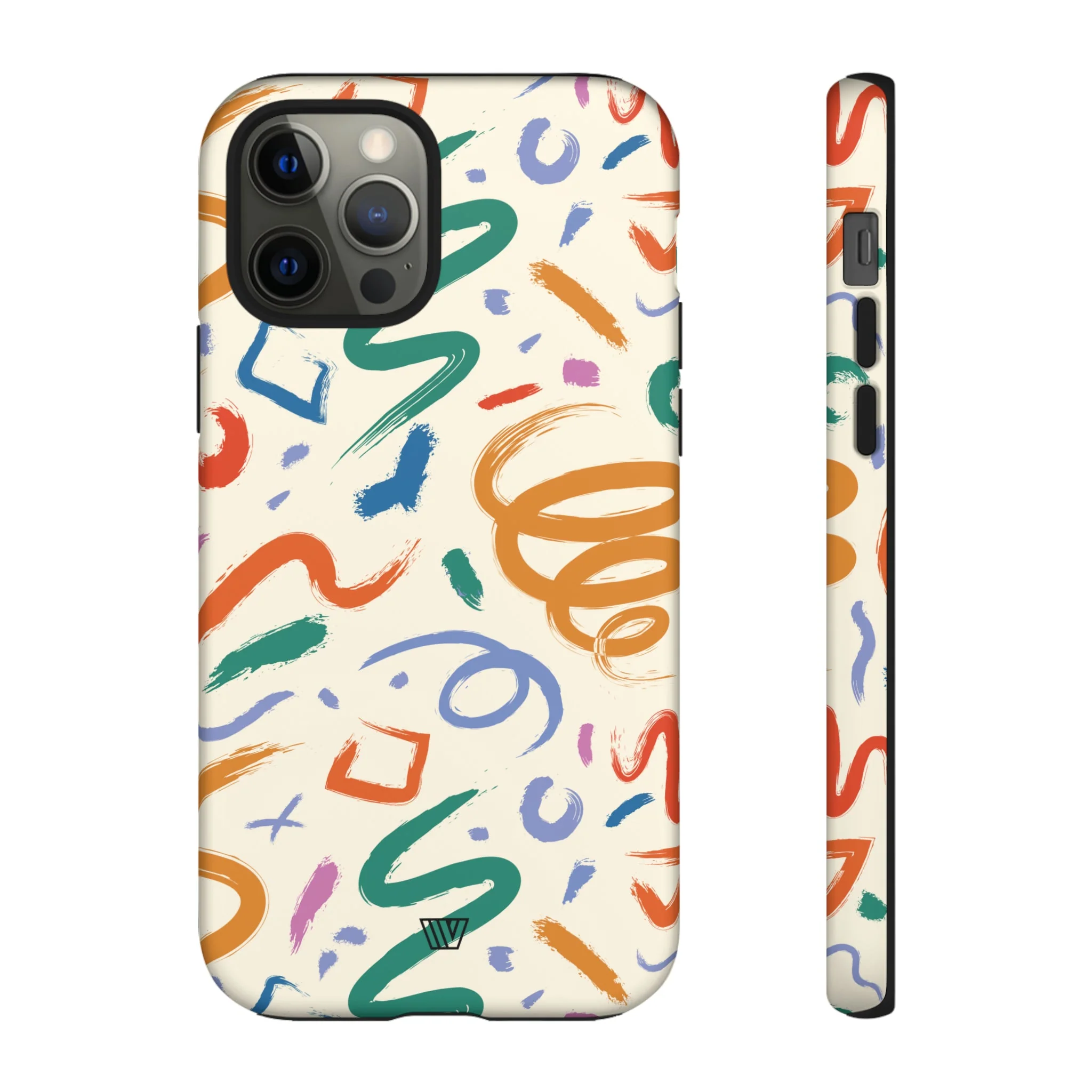 DOODLE BRUSH STROKES | Tough Phone Case - Image 14