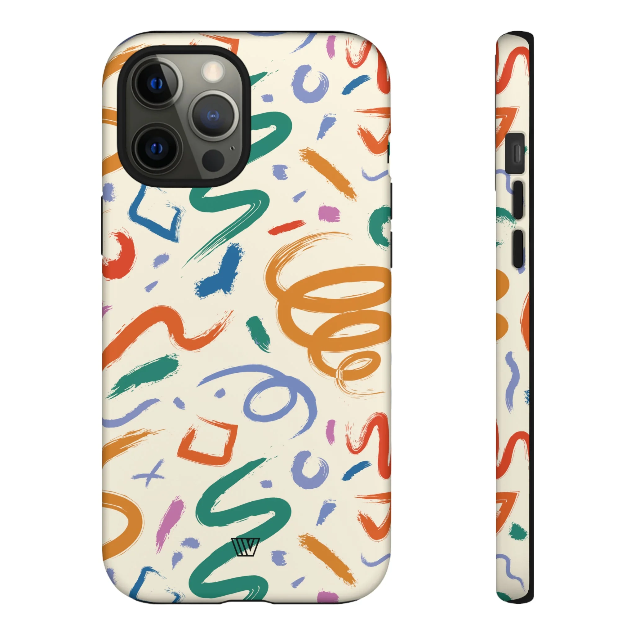 DOODLE BRUSH STROKES | Tough Phone Case - Image 16
