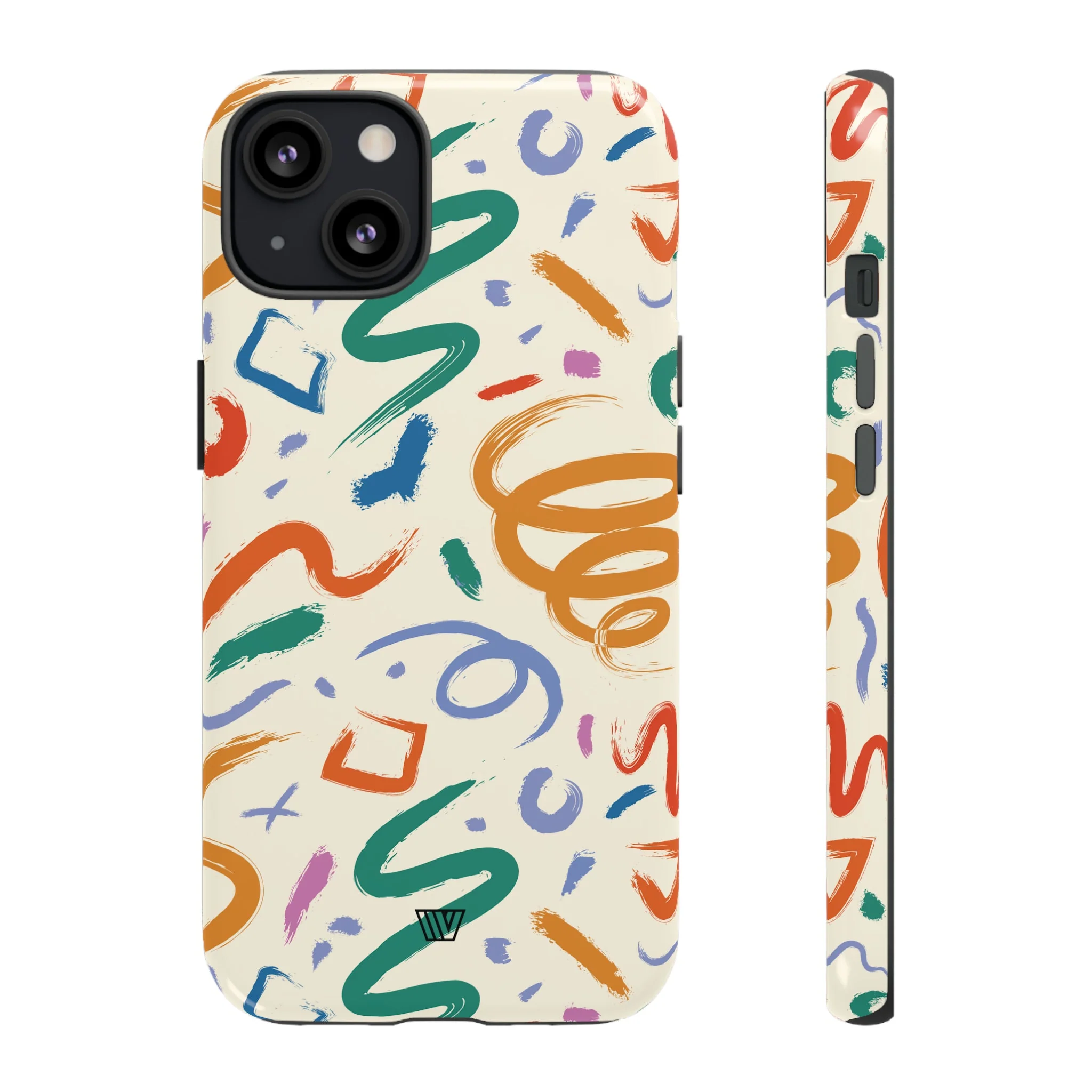DOODLE BRUSH STROKES | Tough Phone Case - Image 17