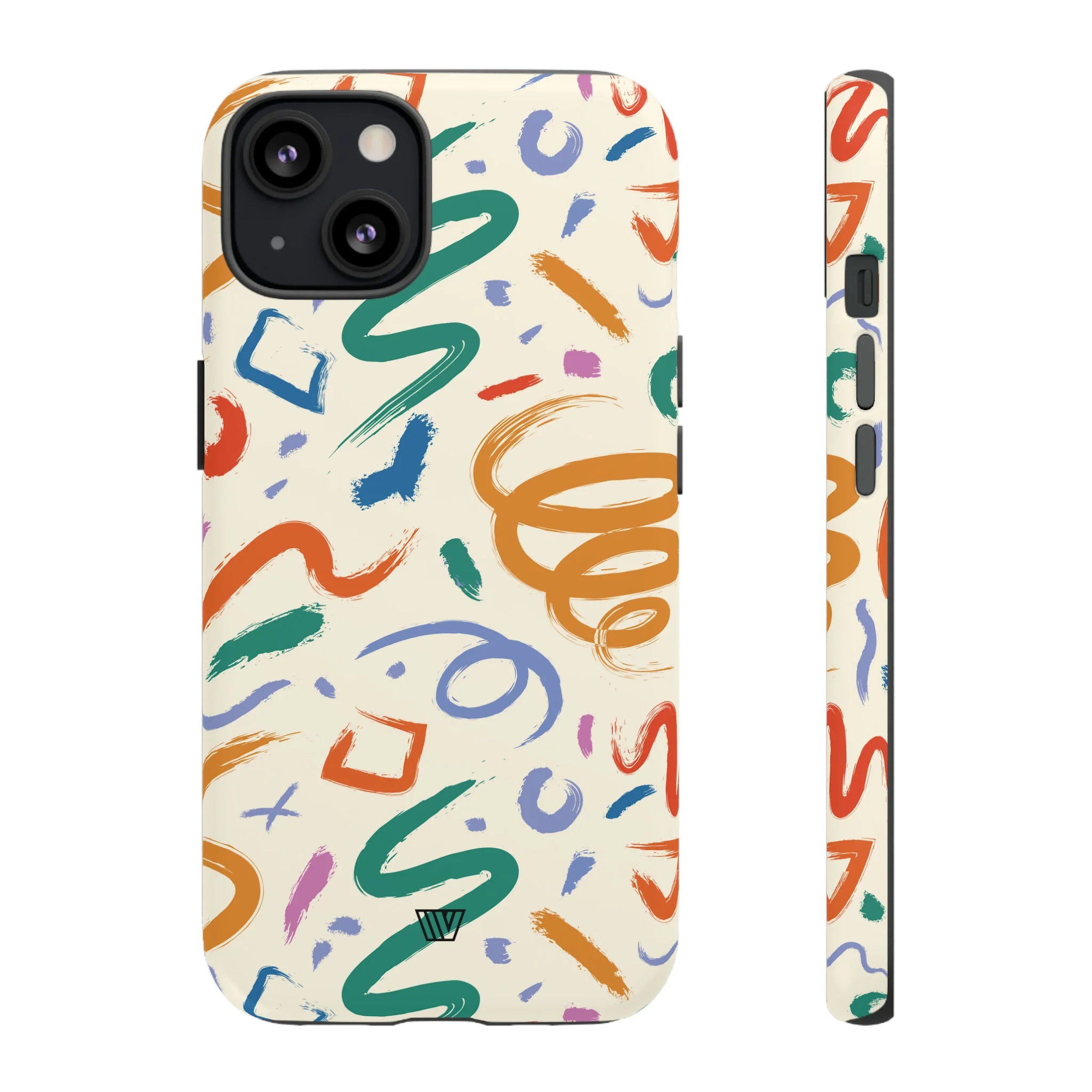 DOODLE BRUSH STROKES | Tough Phone Case - Image 18