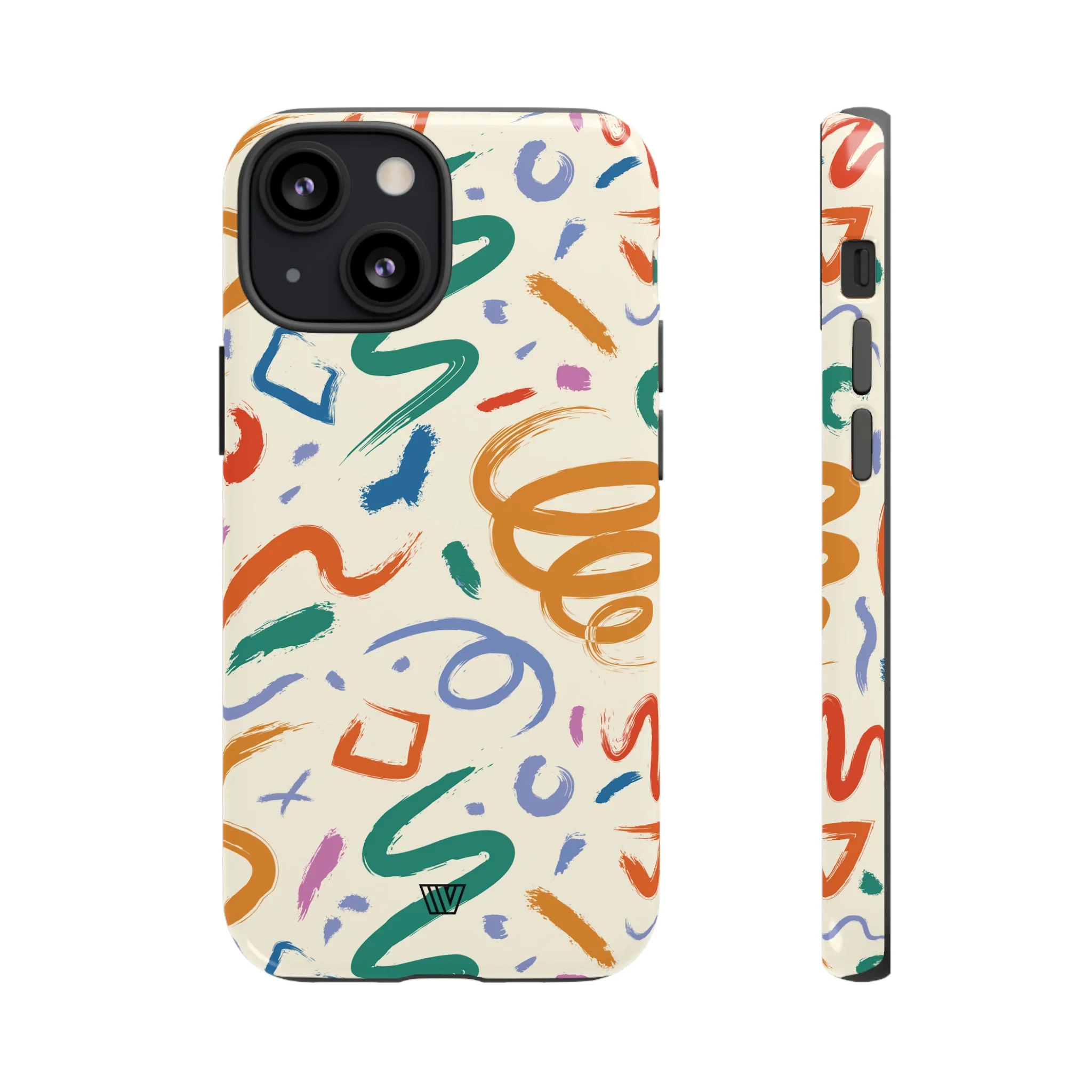 DOODLE BRUSH STROKES | Tough Phone Case - Image 19
