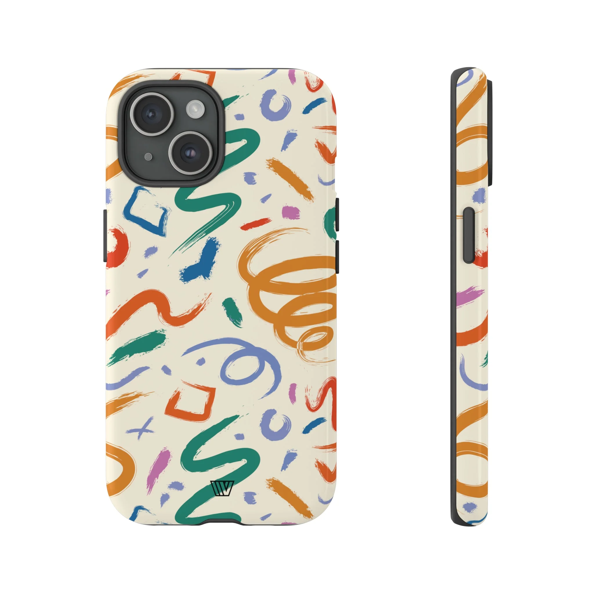 DOODLE BRUSH STROKES | Tough Phone Case - Image 2
