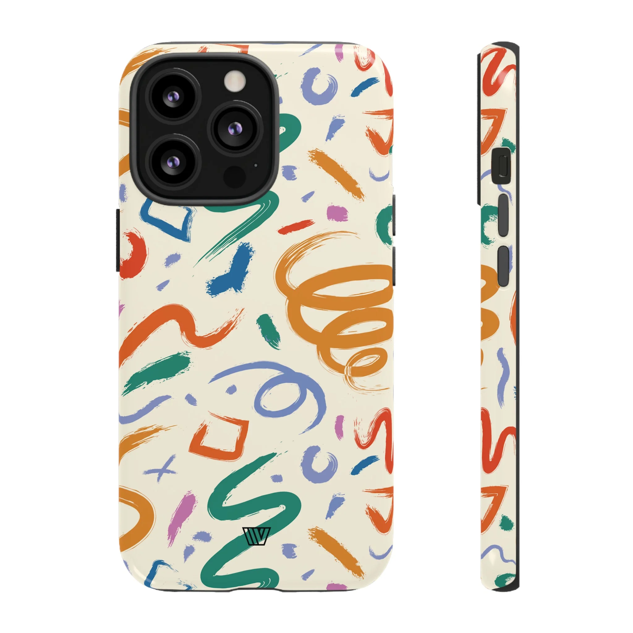 DOODLE BRUSH STROKES | Tough Phone Case - Image 21