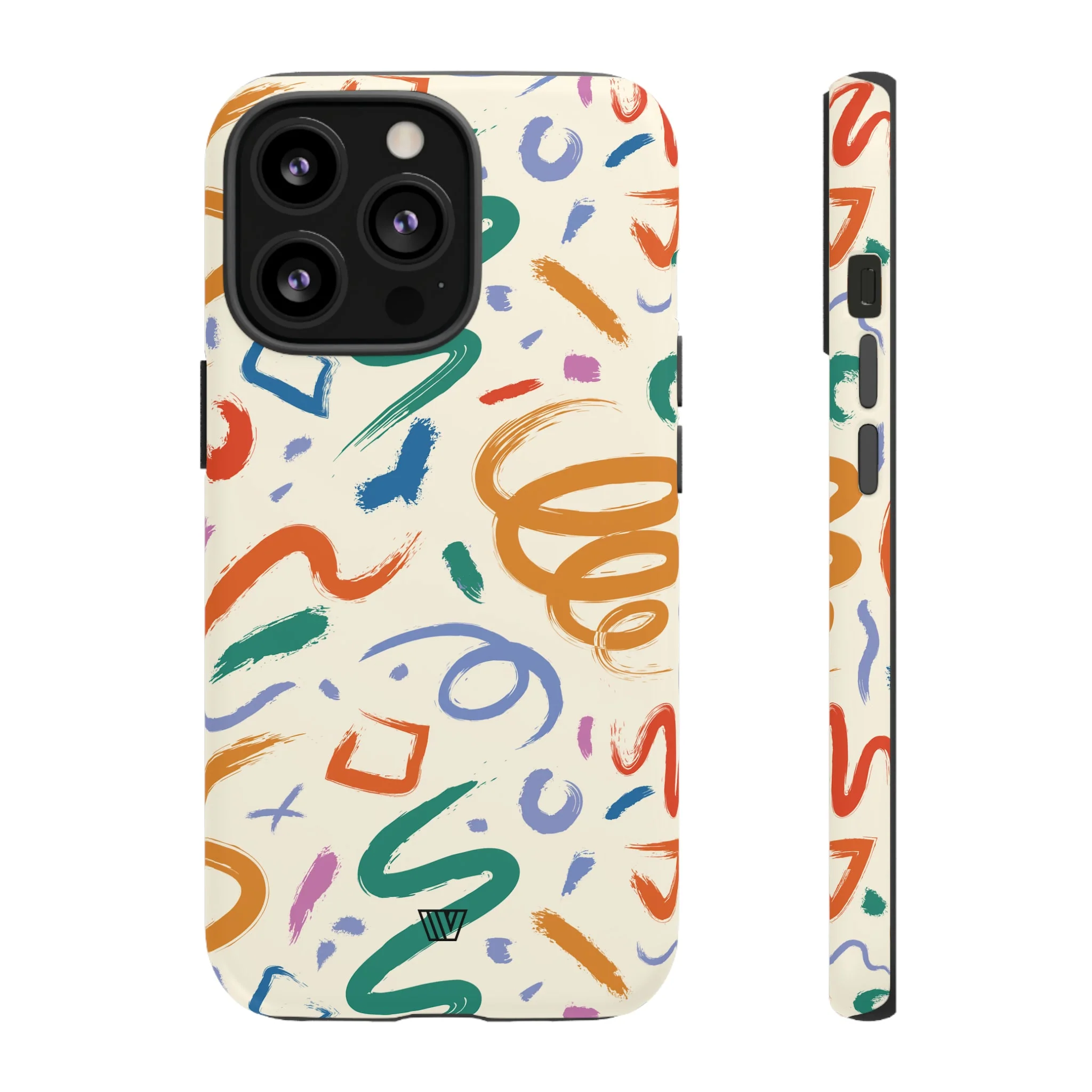 DOODLE BRUSH STROKES | Tough Phone Case - Image 22