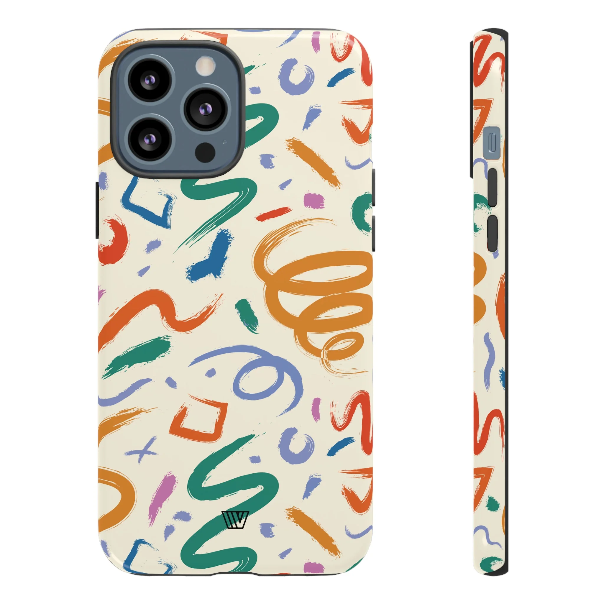 DOODLE BRUSH STROKES | Tough Phone Case - Image 23