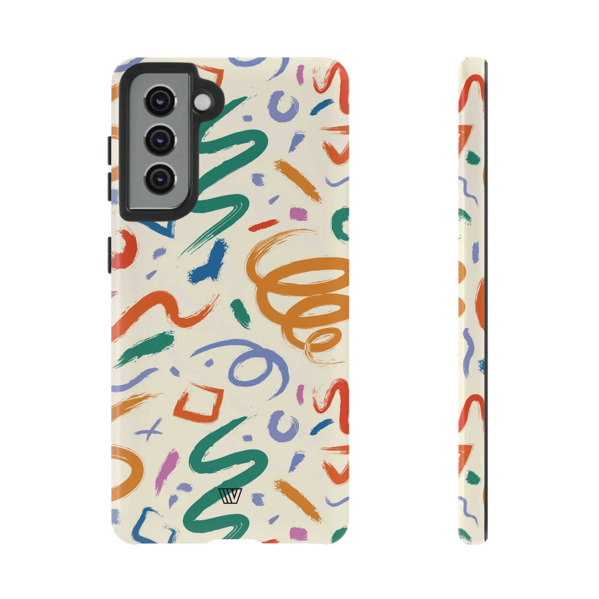 DOODLE BRUSH STROKES | Tough Phone Case - Image 25