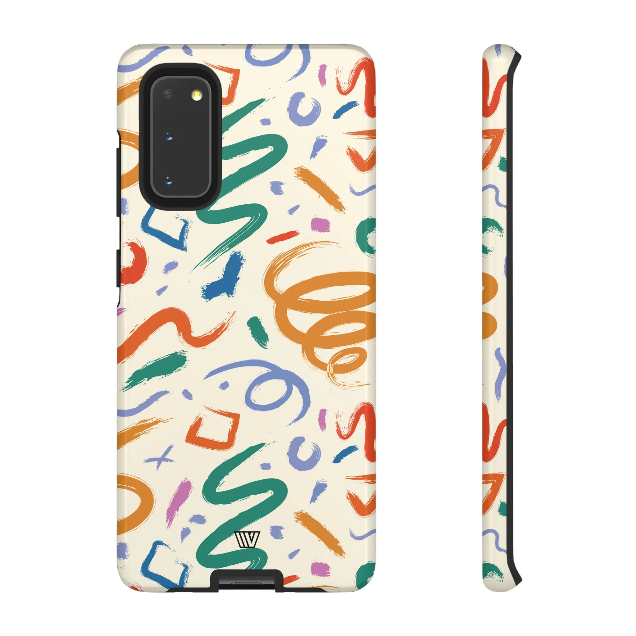 DOODLE BRUSH STROKES | Tough Phone Case - Image 3