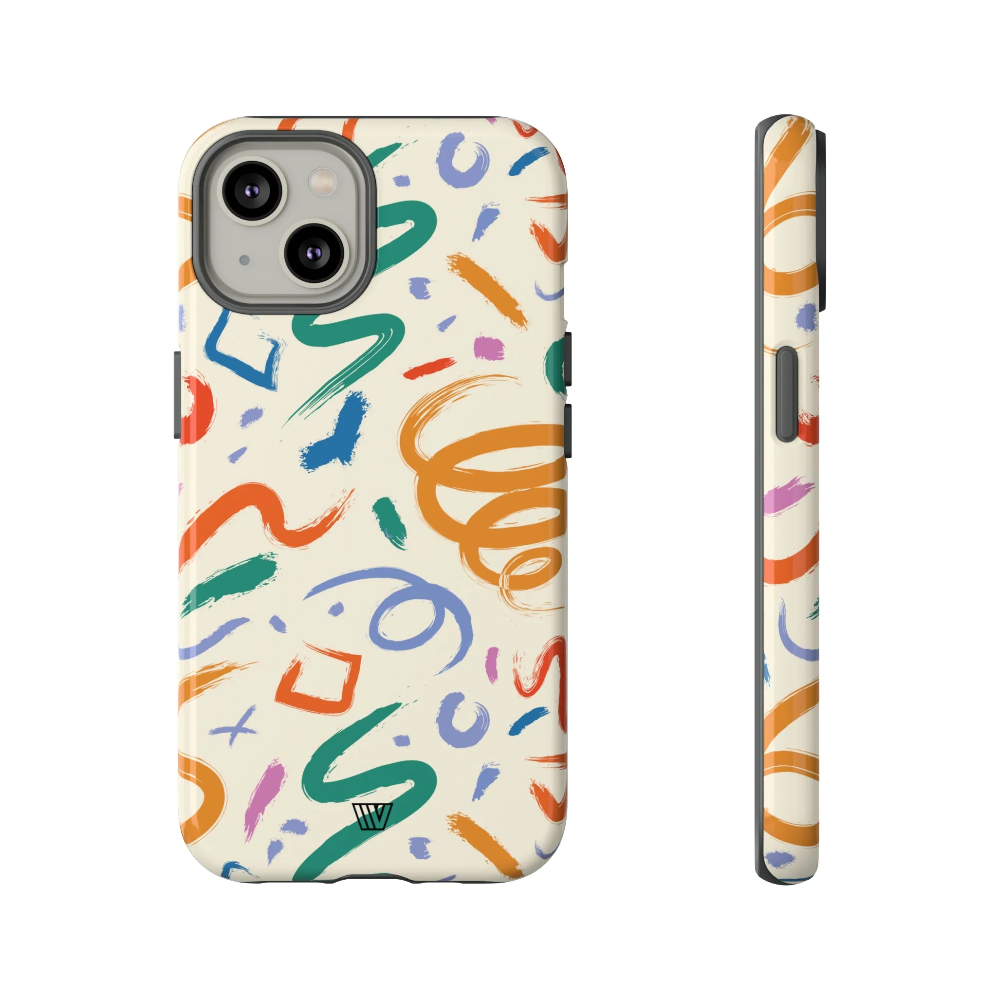 DOODLE BRUSH STROKES | Tough Phone Case - Image 41