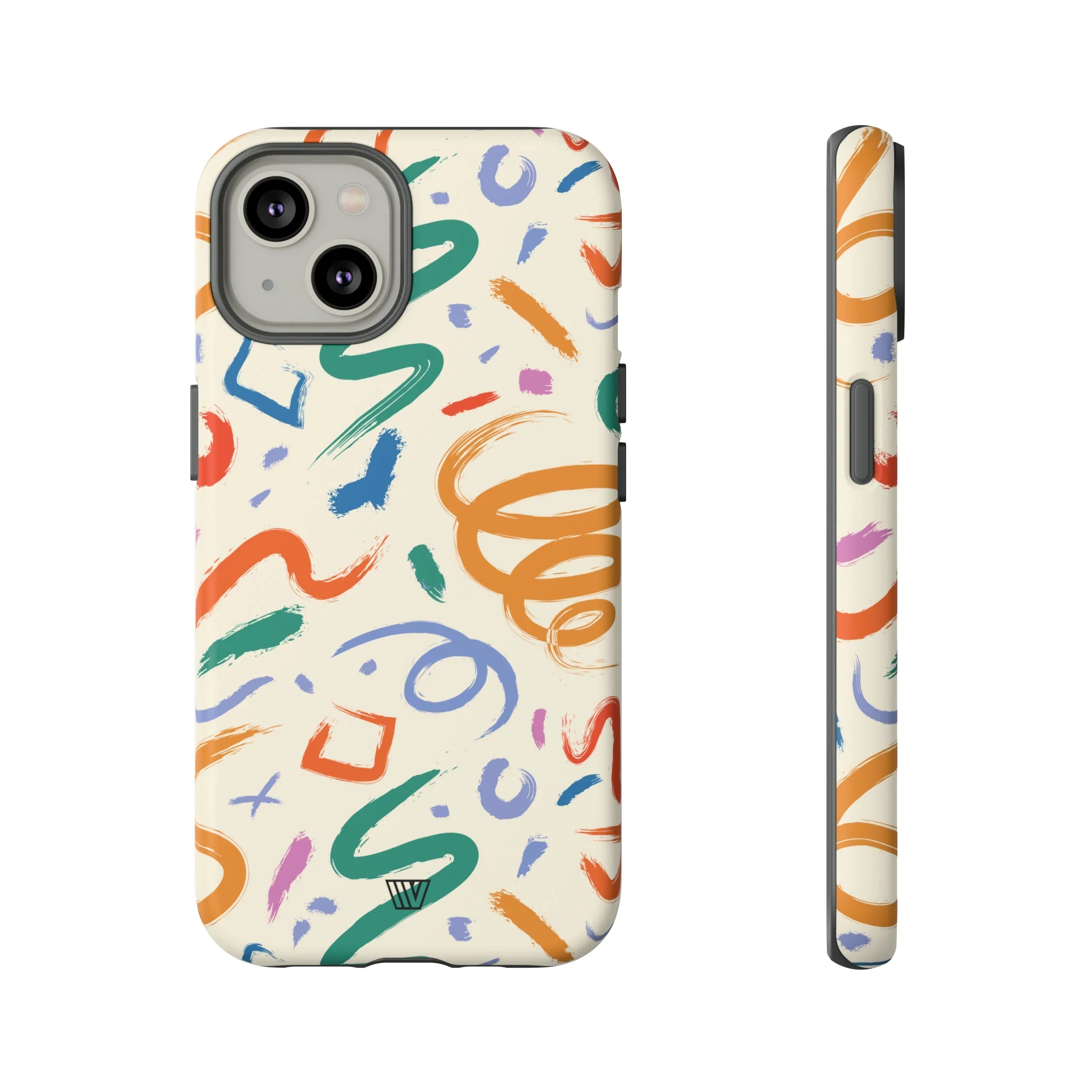 DOODLE BRUSH STROKES | Tough Phone Case - Image 42