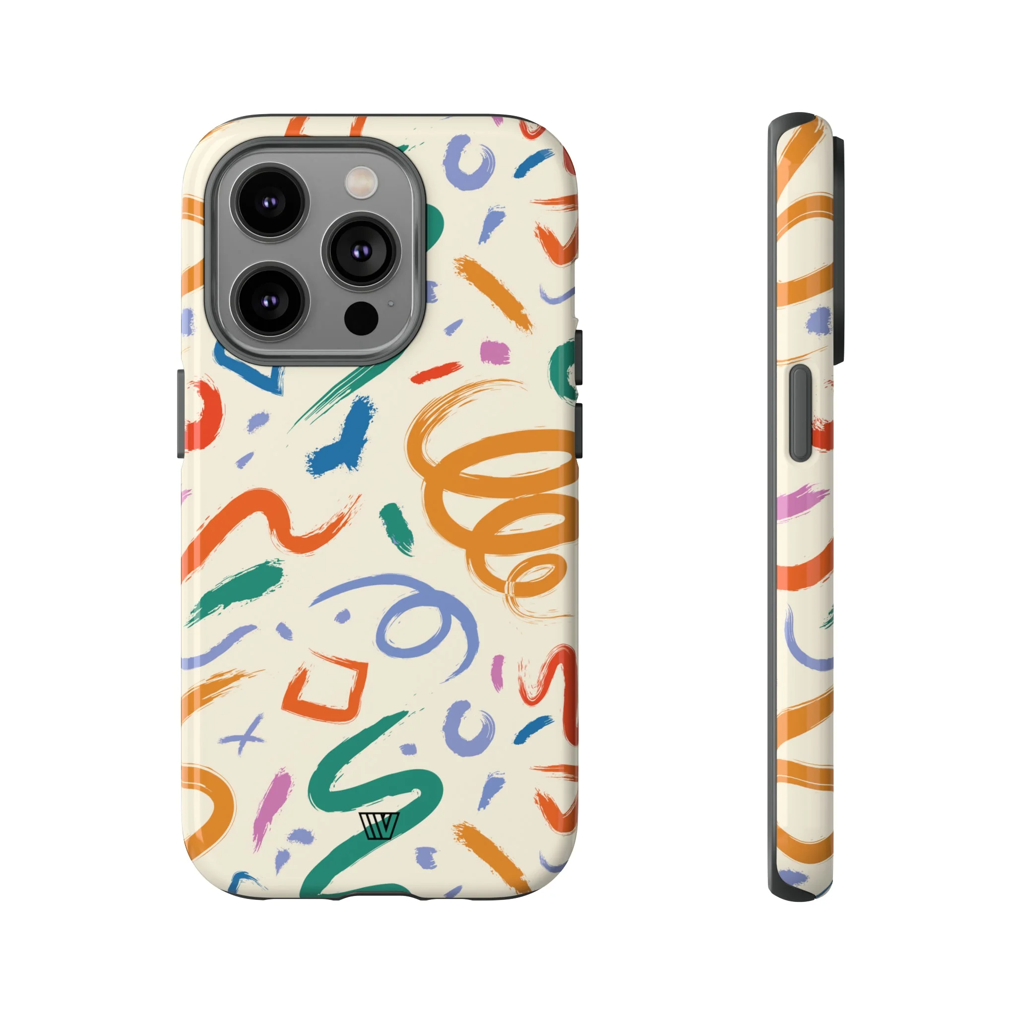 DOODLE BRUSH STROKES | Tough Phone Case - Image 43