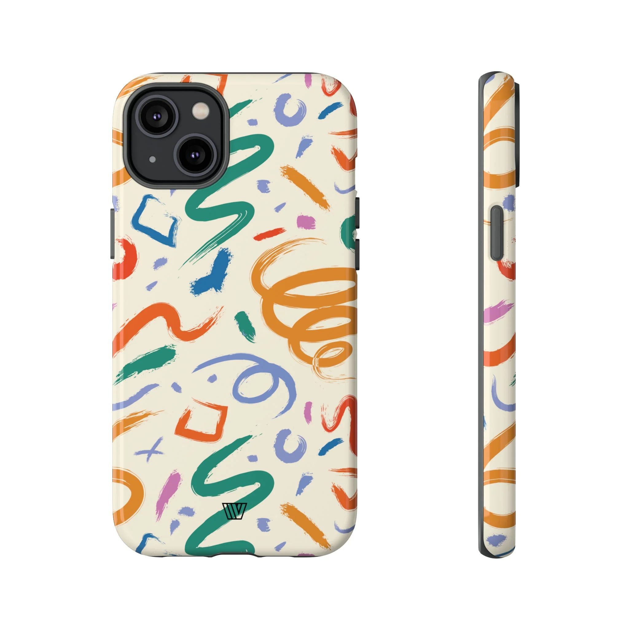 DOODLE BRUSH STROKES | Tough Phone Case - Image 45
