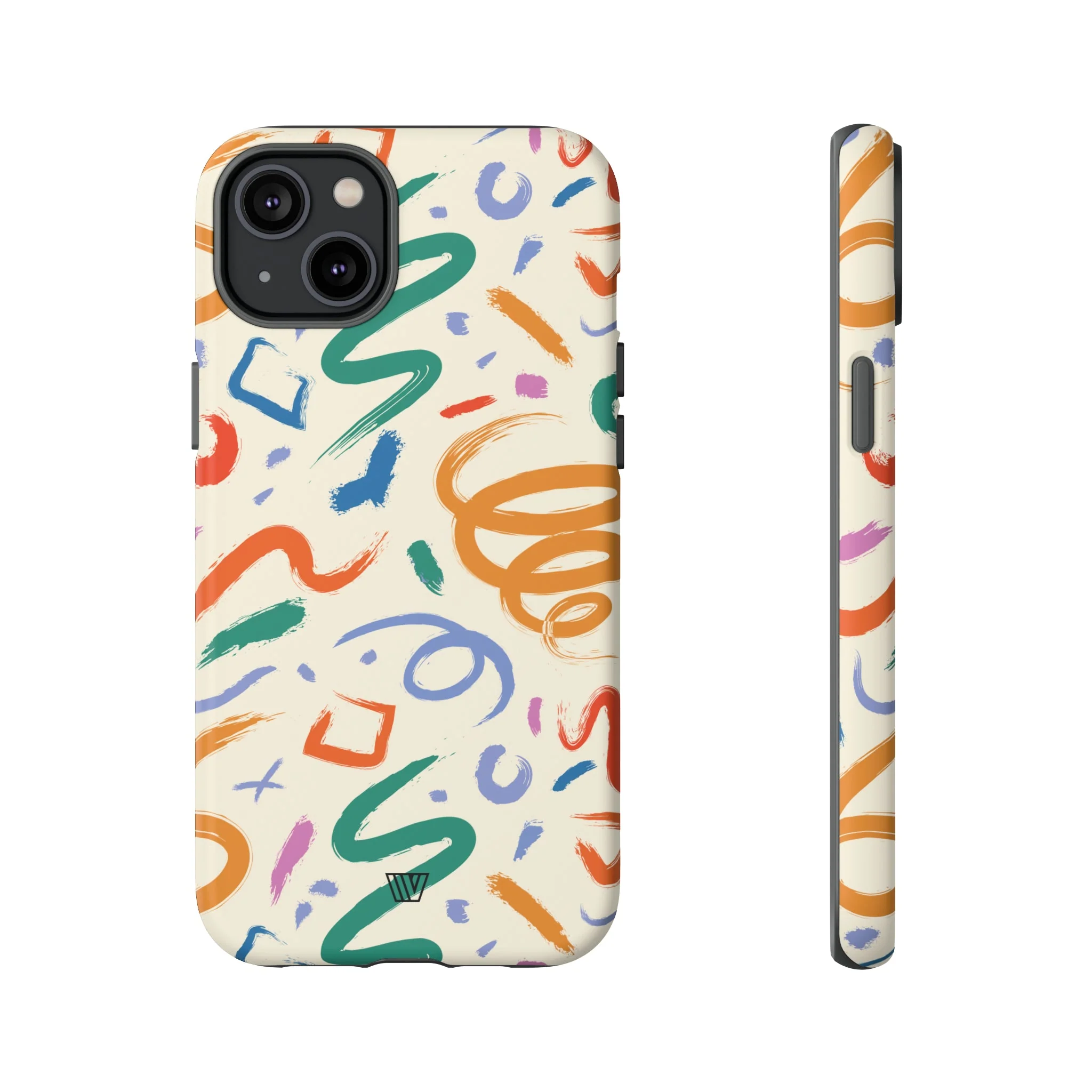 DOODLE BRUSH STROKES | Tough Phone Case - Image 46