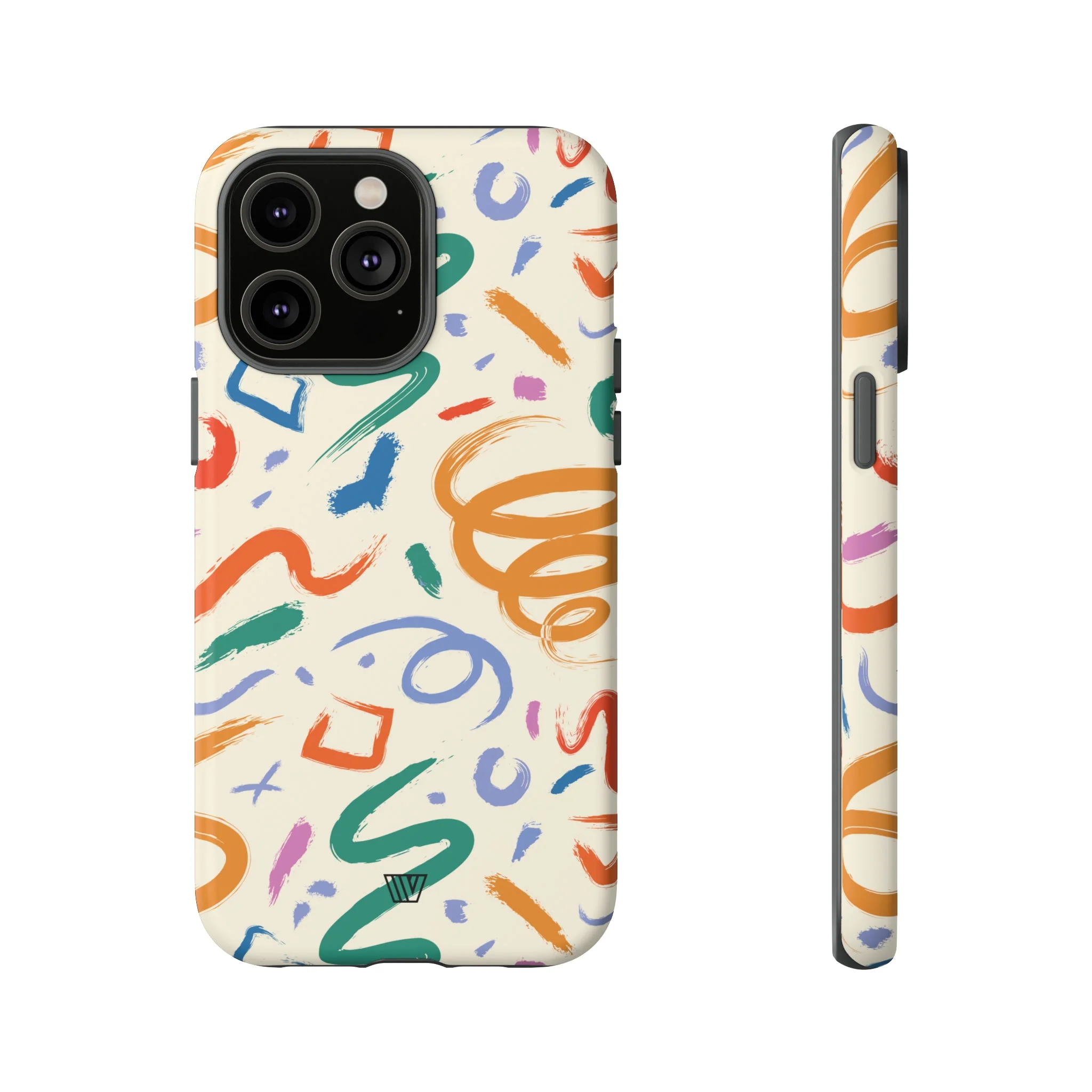 DOODLE BRUSH STROKES | Tough Phone Case - Image 48