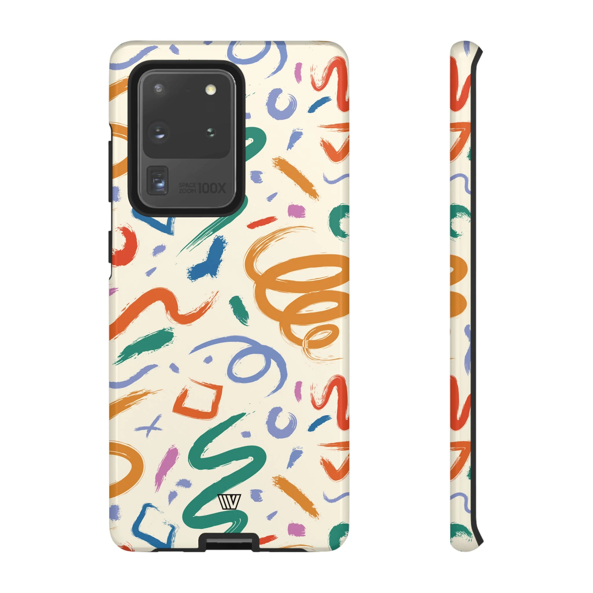 DOODLE BRUSH STROKES | Tough Phone Case - Image 5