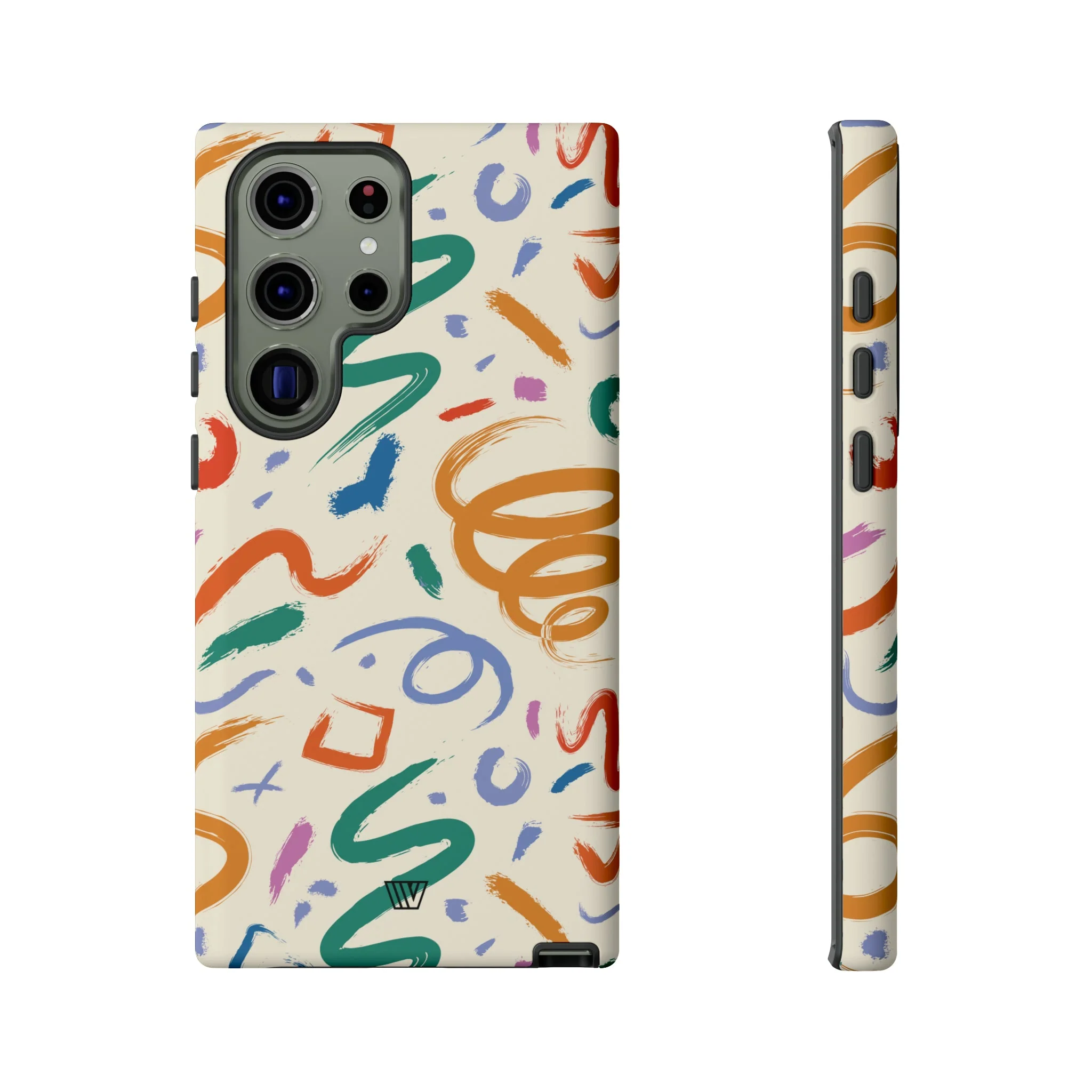 DOODLE BRUSH STROKES | Tough Phone Case - Image 54