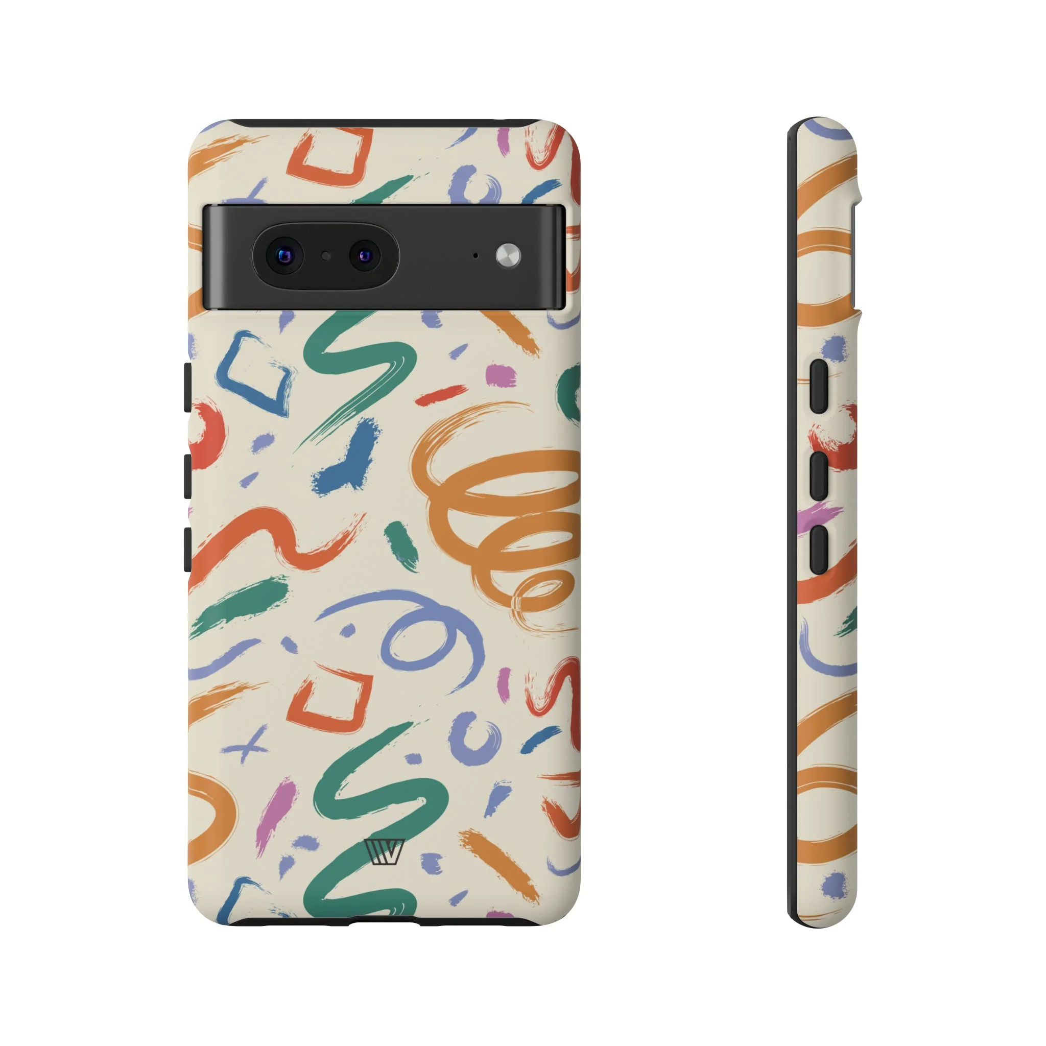 DOODLE BRUSH STROKES | Tough Phone Case - Image 56
