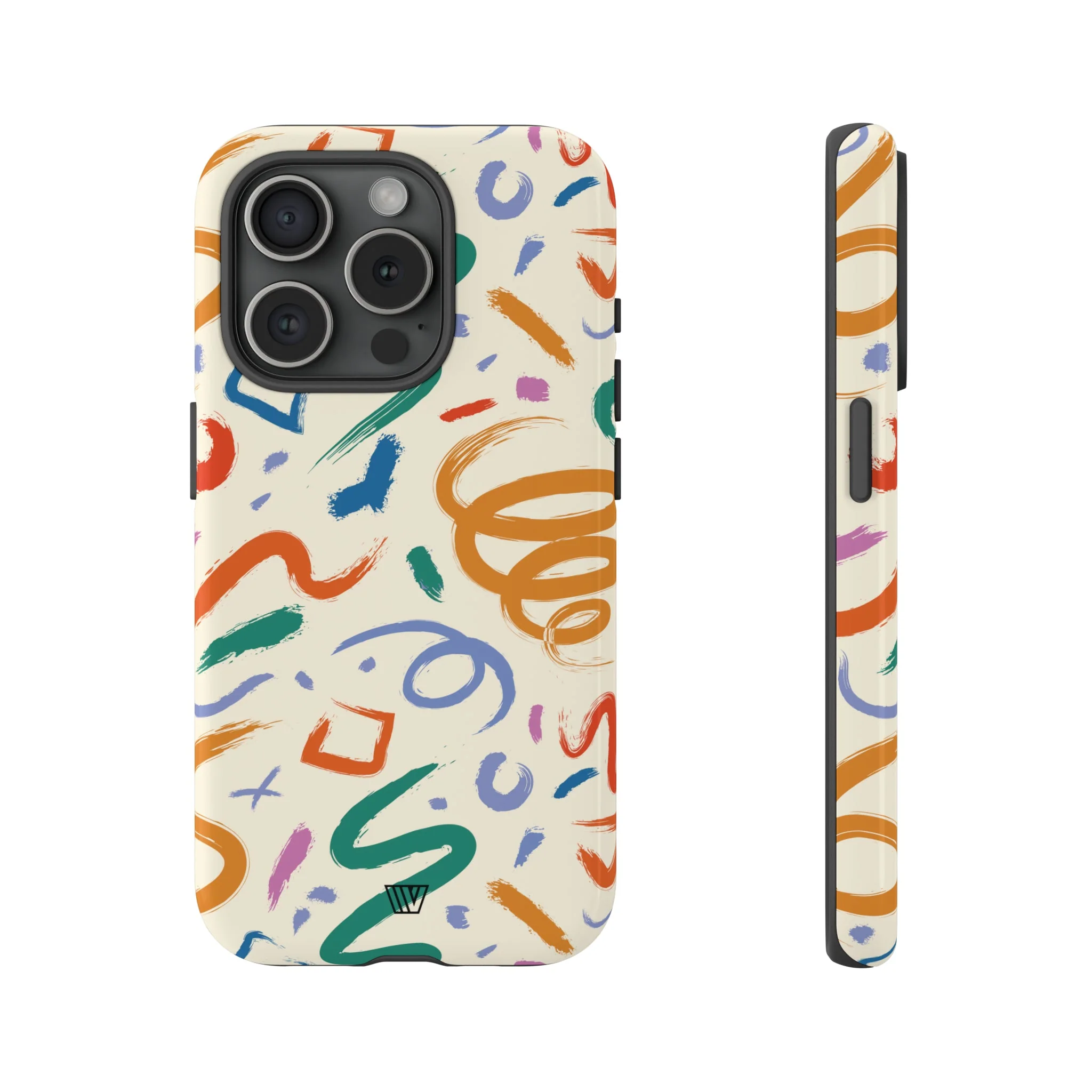 DOODLE BRUSH STROKES | Tough Phone Case - Image 60