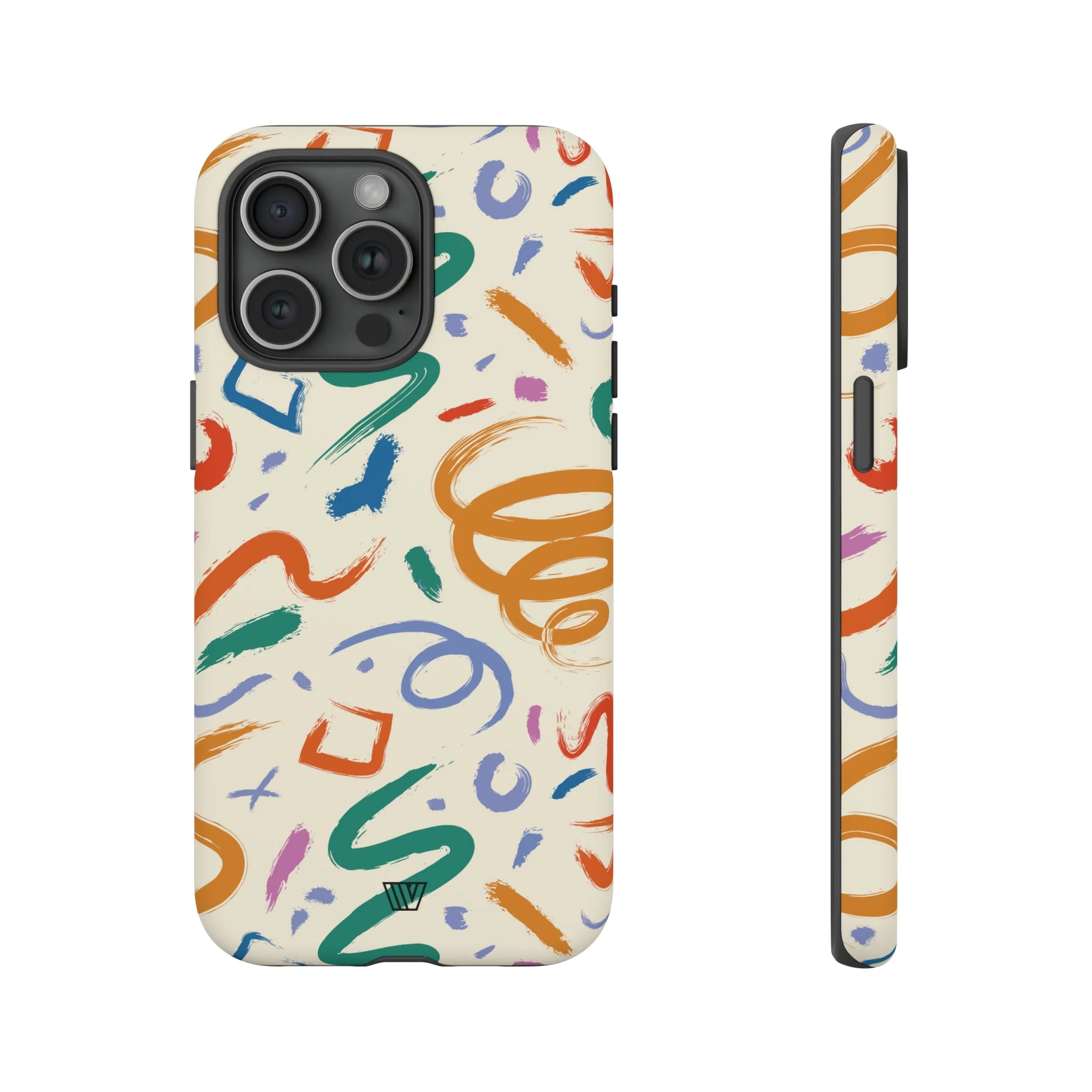DOODLE BRUSH STROKES | Tough Phone Case - Image 63