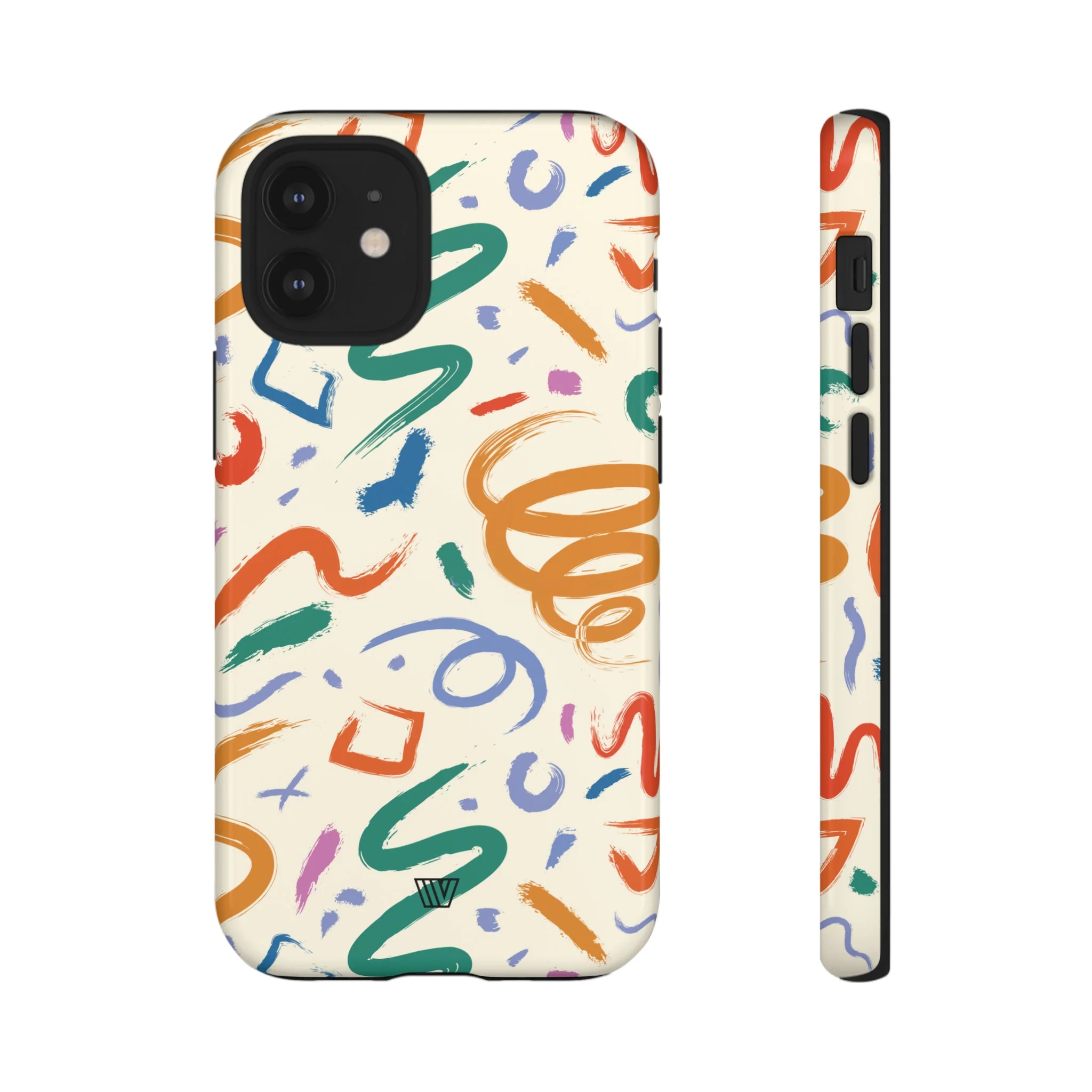 DOODLE BRUSH STROKES | Tough Phone Case - Image 9