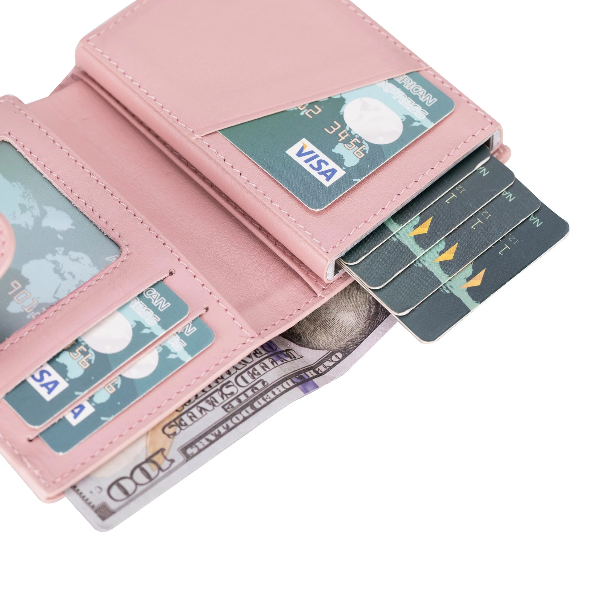 Douglas Genuine Leather Pop-Up Wallet with AirTag Slot - RFID Blocking Cardholder - Image 32