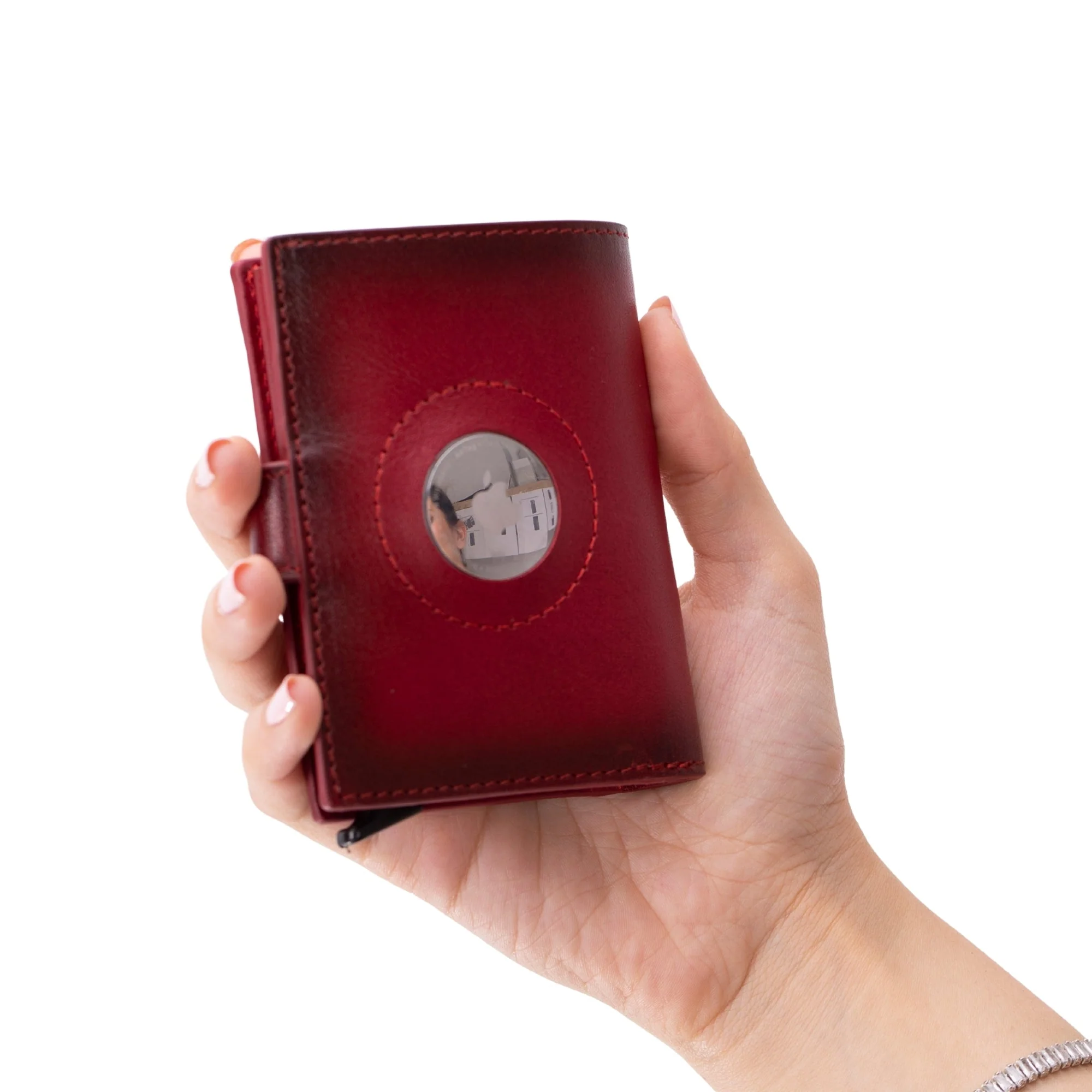 Douglas Genuine Leather Pop-Up Wallet with AirTag Slot - RFID Blocking Cardholder - Image 49