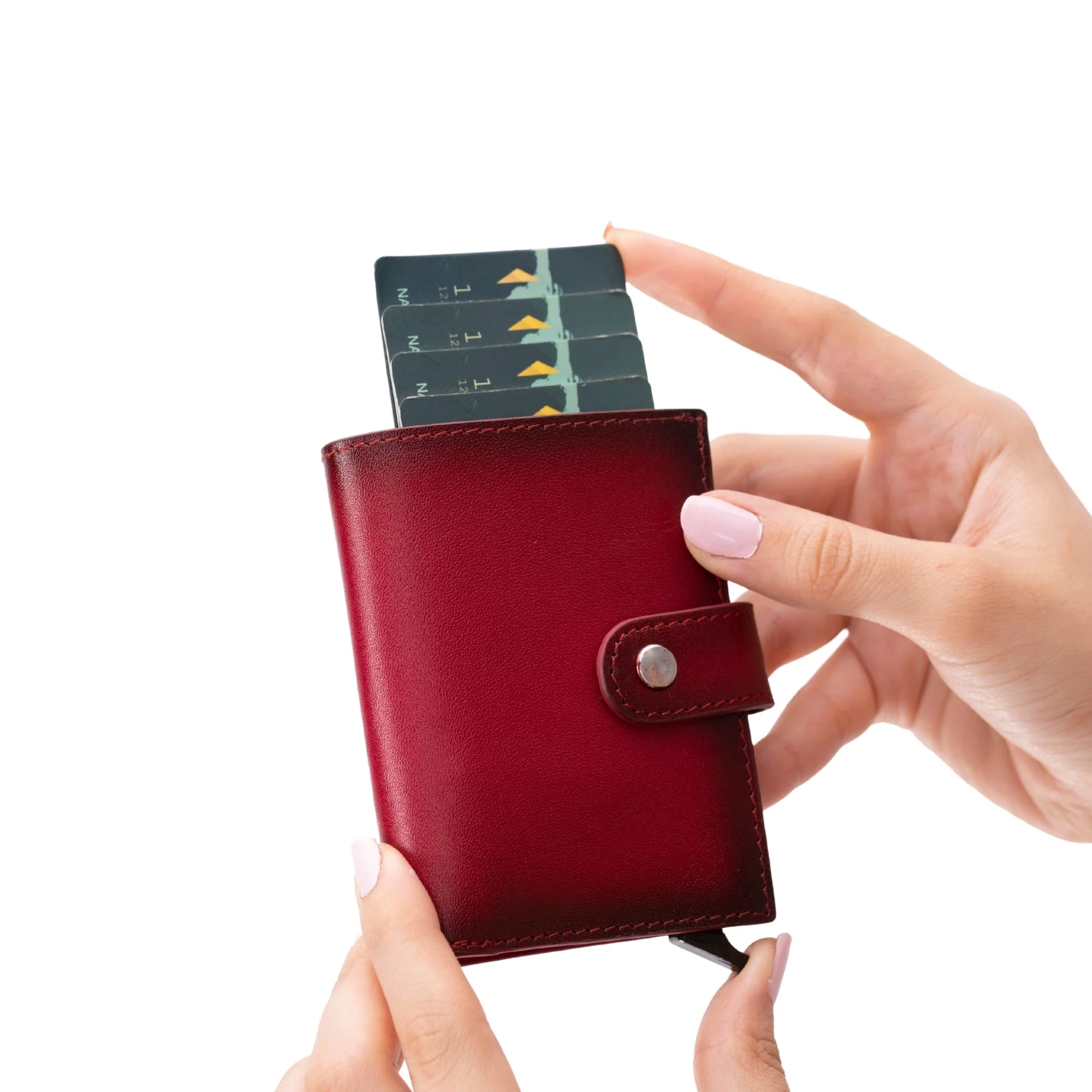 Douglas Genuine Leather Pop-Up Wallet with AirTag Slot - RFID Blocking Cardholder - Image 51
