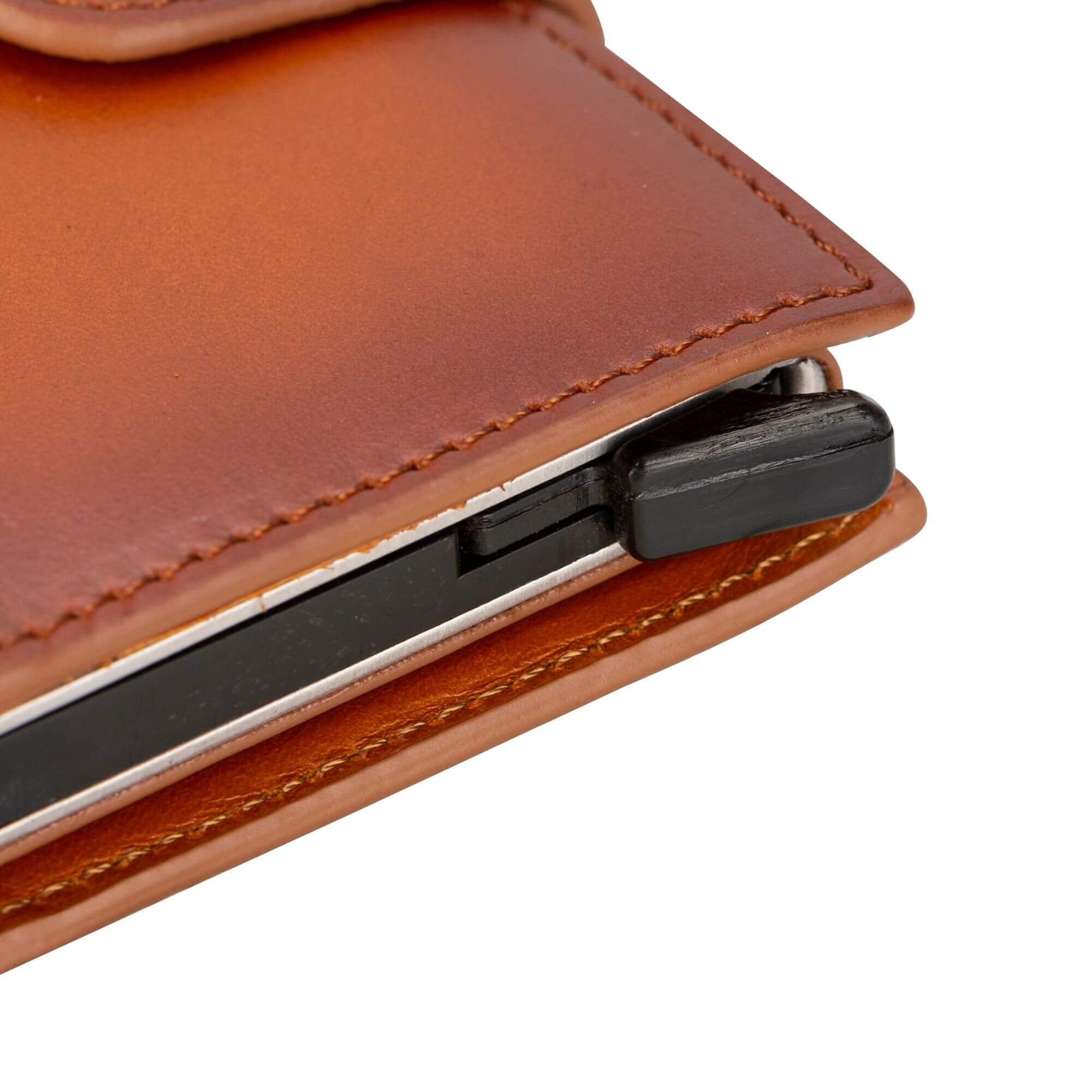 Douglas Genuine Leather Pop-Up Wallet with AirTag Slot - RFID Blocking Cardholder - Image 6