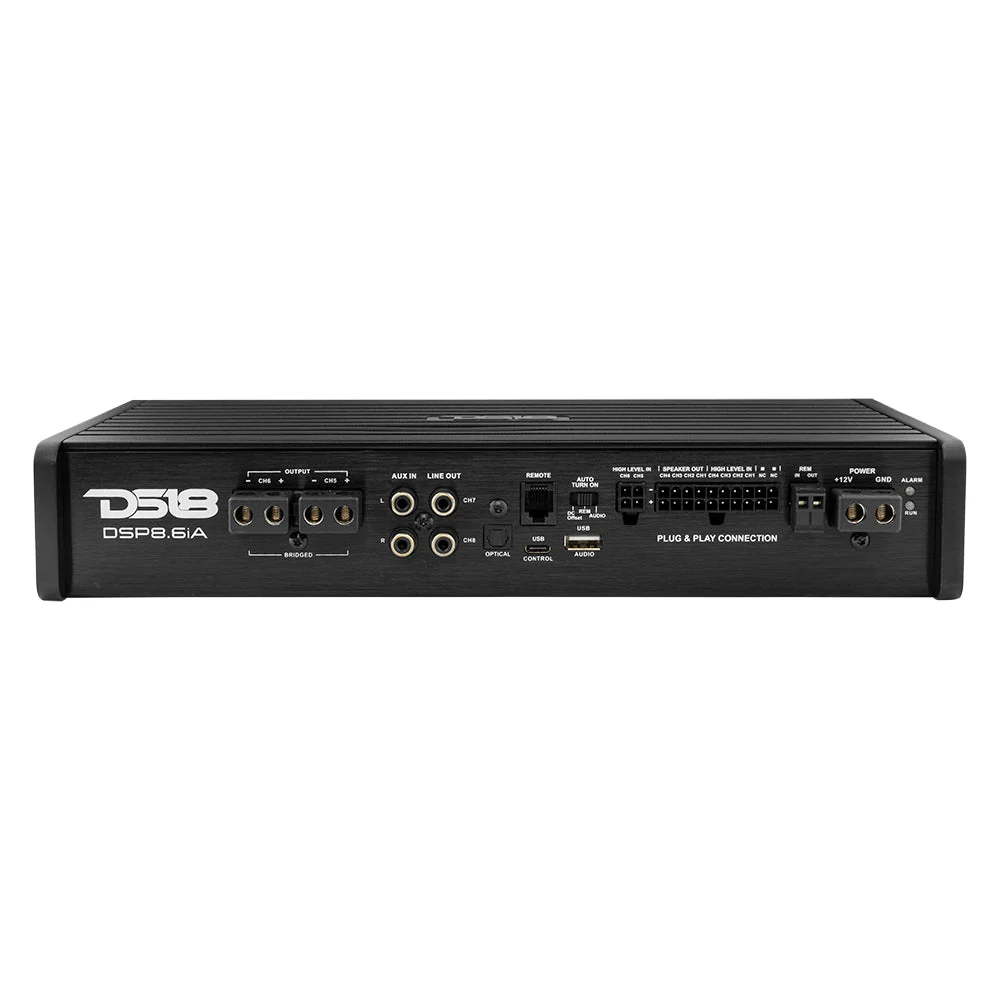 DS18 DSP8.6iA 6-Channel Car Amplifier with 8-Channel Digital Sound Processor - Image 3