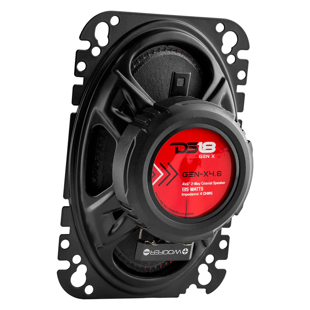 DS18 GEN-X4.6 4x6 2-Way Coaxial Car Speaker 135 Watts 4-Ohm - Image 4