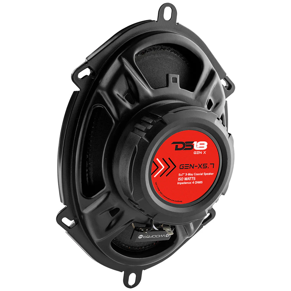 DS18 GEN-X5.7 5x7" 3-Way Coaxial Car Speaker 165 Watts 4-Ohm - Image 4