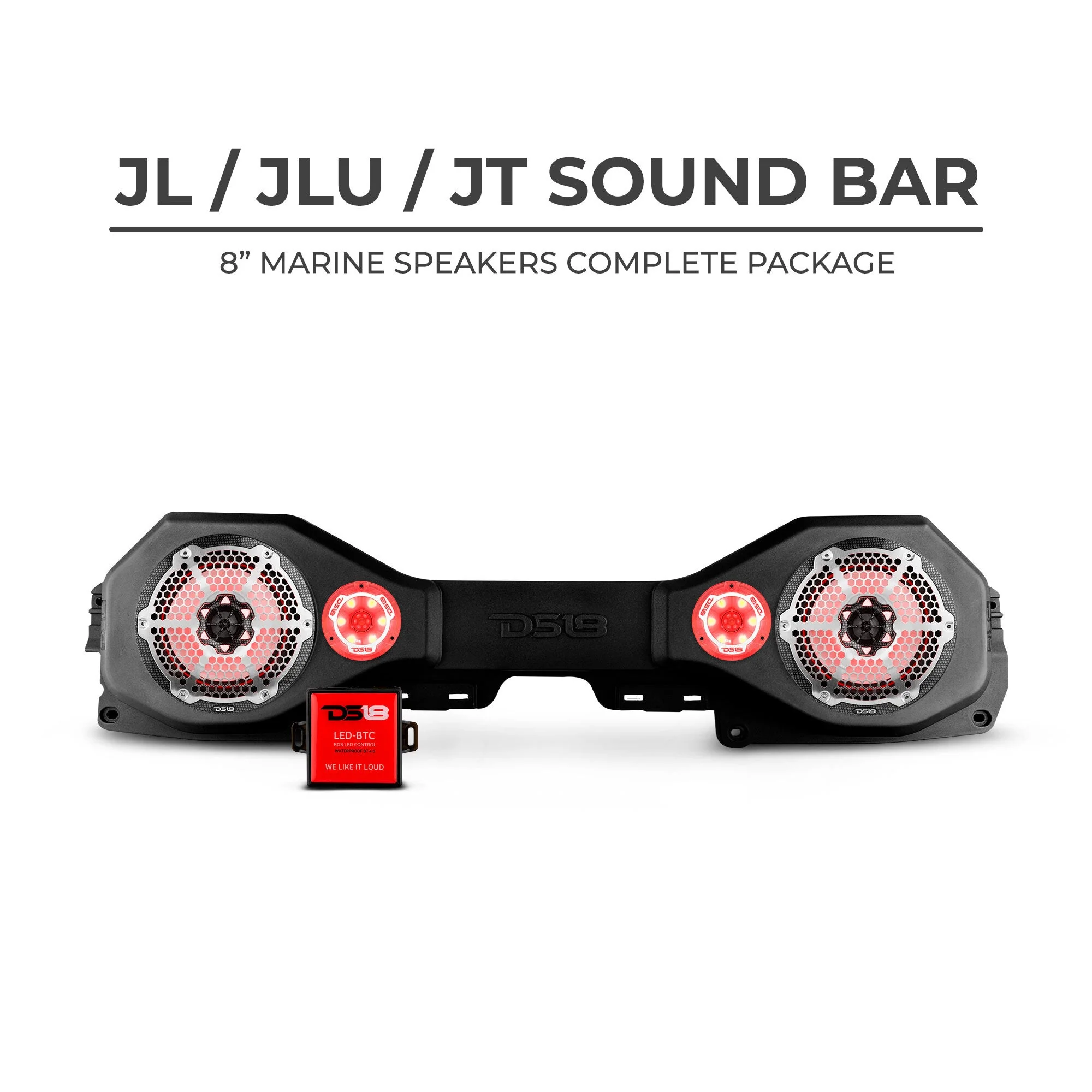 DS18 Jeep JL/JLU/JT Plug & Play Sound Bar Package - Image 2