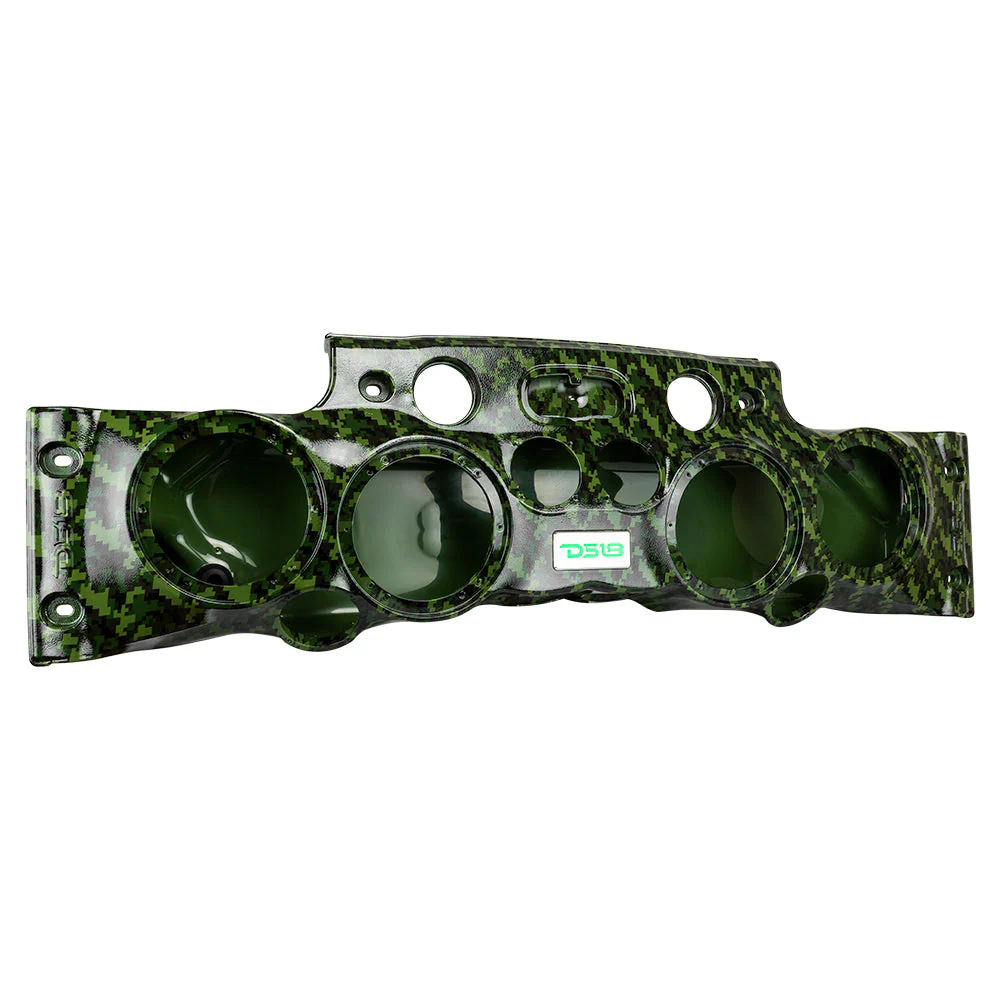 DS18 JK-SBAR/CMGR Exclusive Overhead Audio Bar System for JK/JKU Jeeps (4x 8" Speakers 4x3.72" Tweeters 2x1" Drivers) Camo Green - Image 2