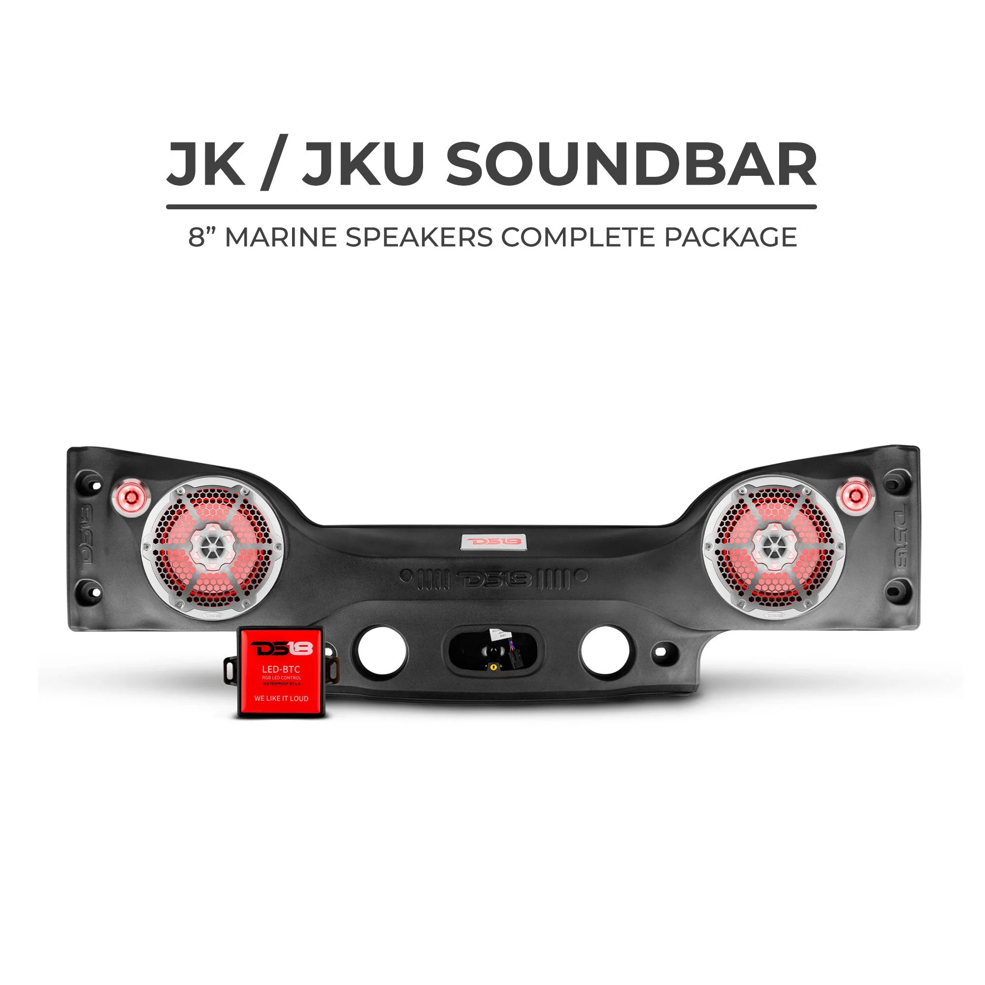 DS18 JKSBAR22LOADED Jeep JK/JKU Plug & Play Sound Bar Package - Image 2