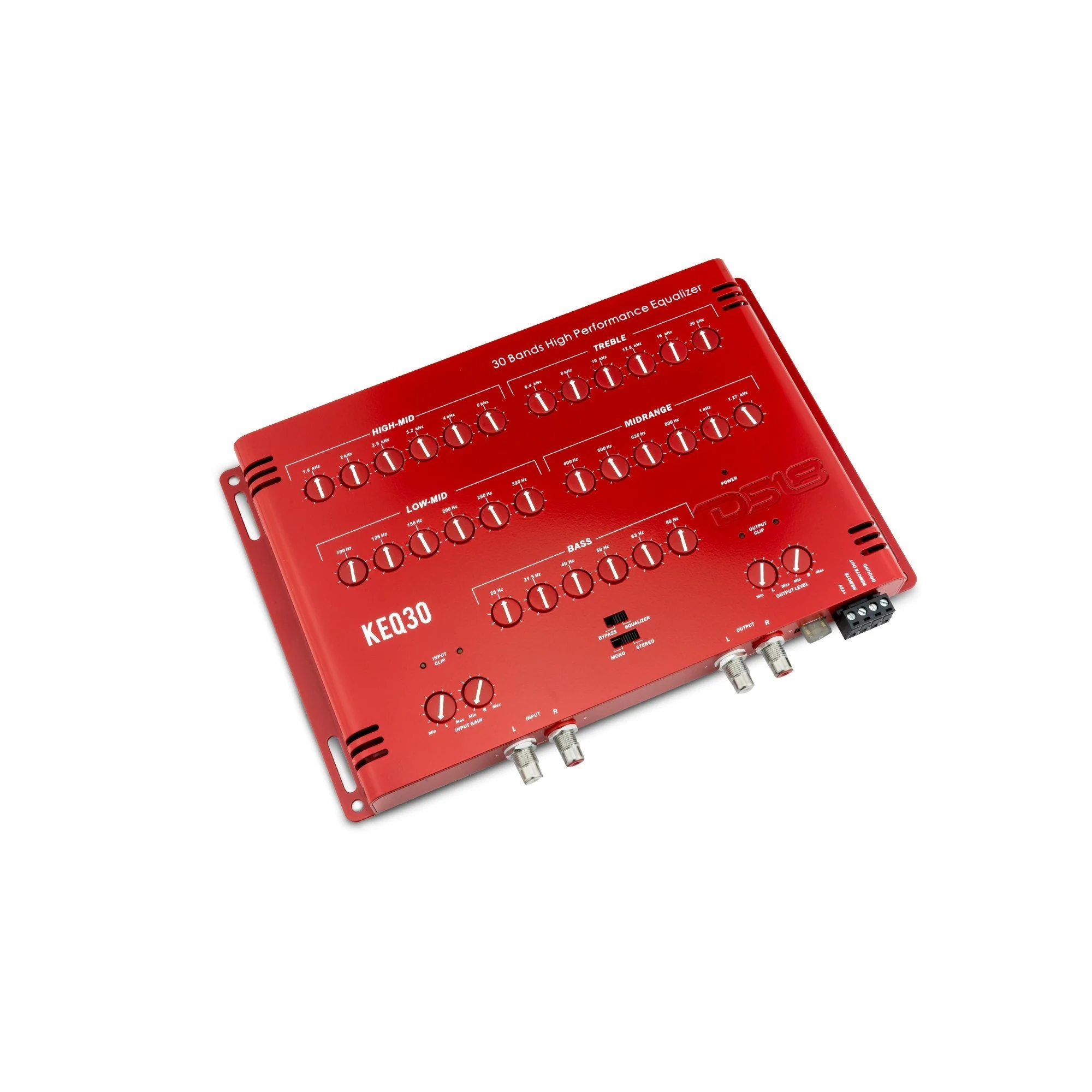 DS18 KEQ30 30-Band Equalizer with 1/3 Octave Measured Frequencies, Remote Output, 9 Volts - Image 2