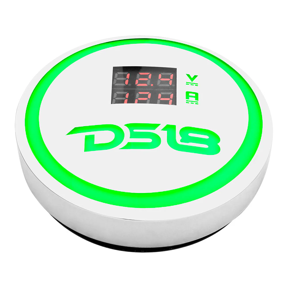 DS18 LBC6VAM Badge with RGB Lights and Volt/Current Meter - Image 2