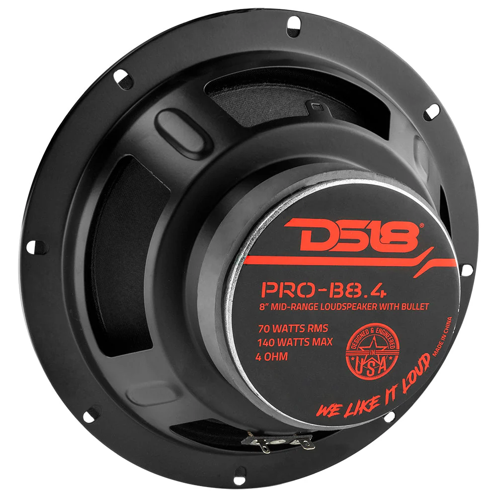 DS18 PRO-B8.4 8" Mid-Range Car Audio Loudspeaker with Bullet 140 Watts 4-Ohm - Image 4
