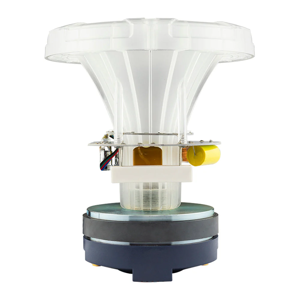 DS18 PRO-DKHCL PRO 1" Twist On Throat Compression Driver 1.75" Titanium VC with RGB Led Light Horn and Built-in Crossover 700 Watts 4 Ohms - Image 4